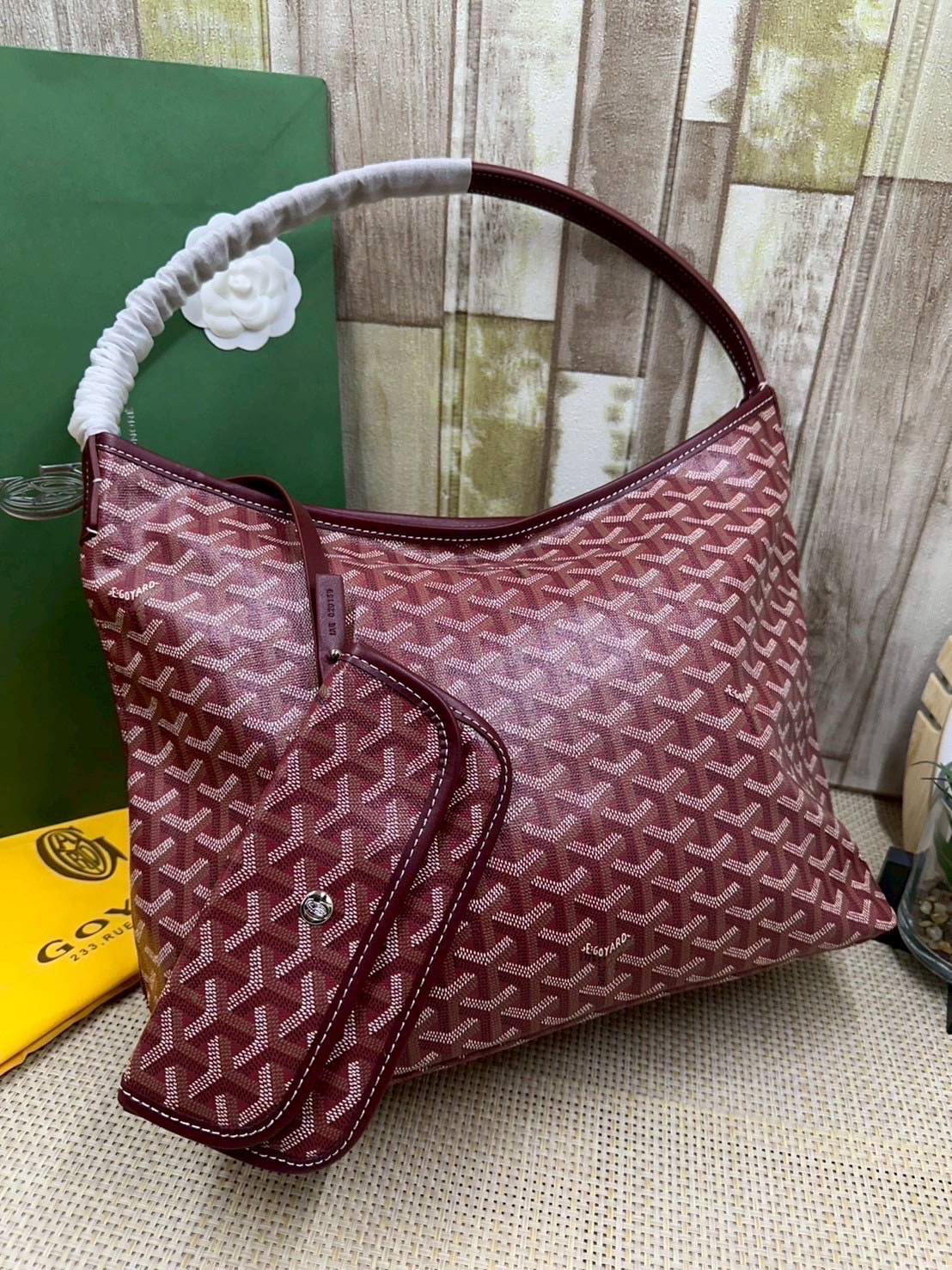 พร้อมส่ง 8 สี ORI หนังแท้ | Goyard Bohème Hobo Bag กระเป๋าสะพายทรงโฮโบ สะท้อนถึงความเบา ความยืดหยุ่น เปิดปิดแบบซิป สะดวกสบายขึ้น
