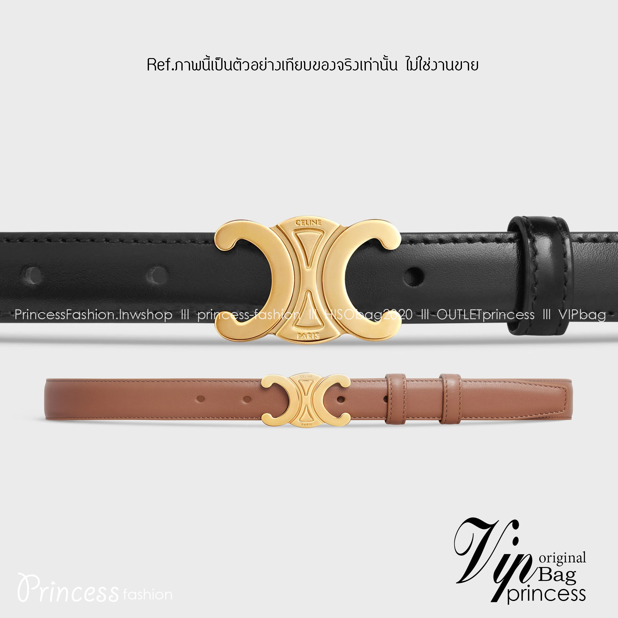 CELINE Belt Leather / CELINE Triomphe Belt in Smooth Calfskin พร้อมส่ง เข็มขัดเซลีน มีเส้นเดียวใช้ได้ทั้งปี ไม่ว่าลุคไหนๆ เส้นเดียวเอาอยู่ งานหนังเรียบสวยมาก แนะนำค่ะ