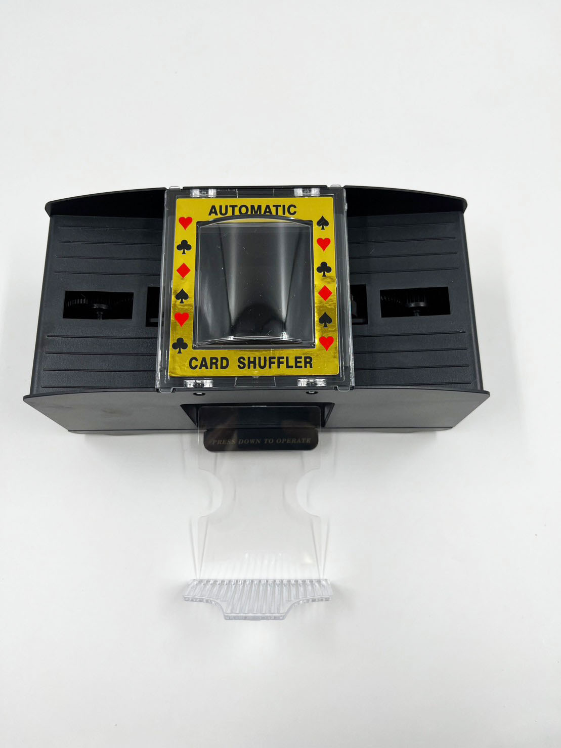 เครื่องสับไพ่โป๊กเกอร์แบบตัวสับสองฝั่ง เครื่องสลับไพ่