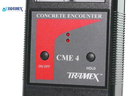 เครื่องวัดความชื้นพื้นคอนกรีต TRAMEX รุ่น CME4 ช่วงค่า 0-6% สำหรับงานเคลือบอีพ็อกซี่ PU. งานติดตั้งพื้น