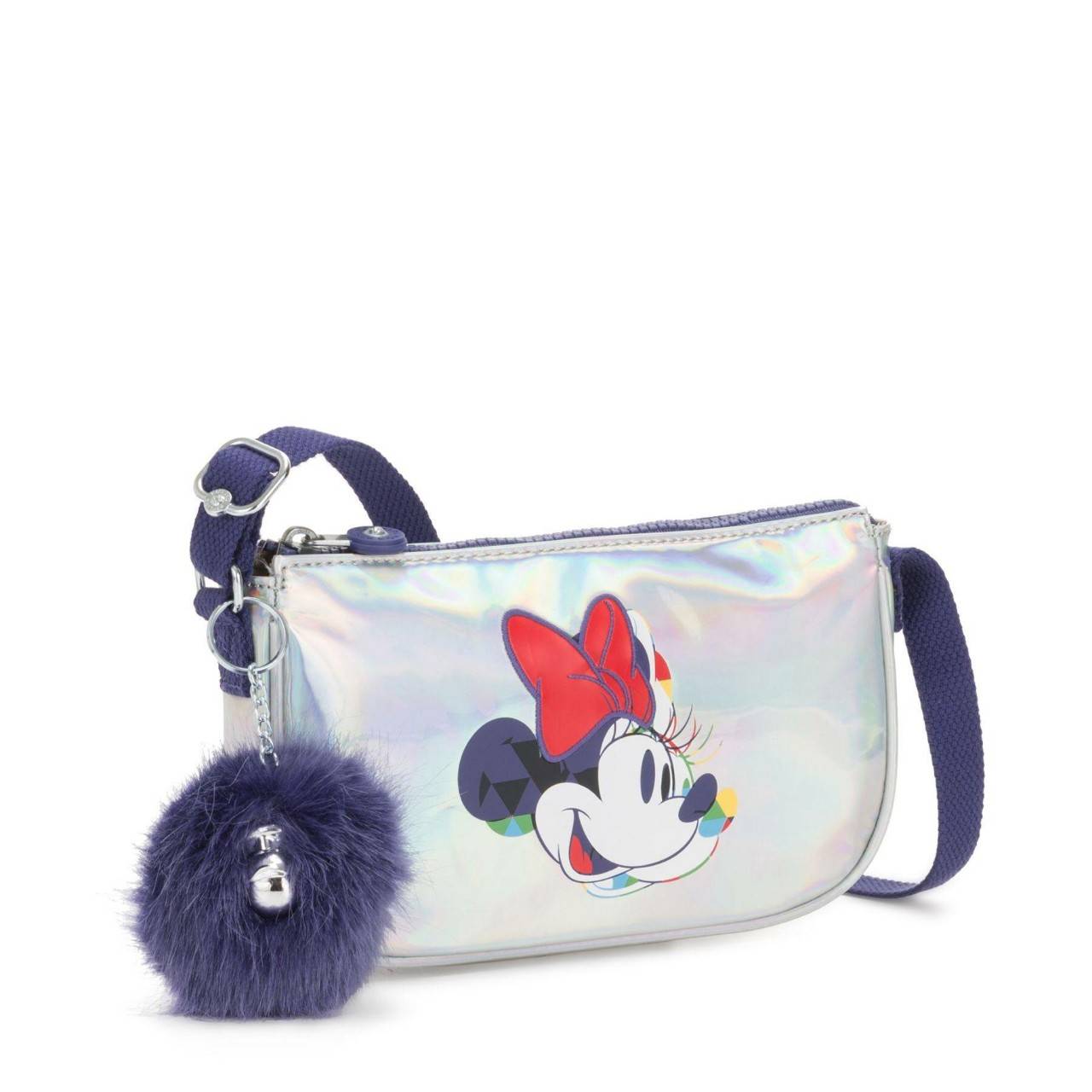 Kipling D Clementine Small crossbody bag กระเป๋าถือหรือสะพายขนาดมินิรุ่น Limited mickey plus collection วัสดุ Polyurethane 100% คุณภาพดี น้ำหนักเบา พร้อมพวงกุญแจแบรนด์ถอดแยกใช้ได้ เปิดปิดด้วยซิปสะดวกใช้ หัวซิปแบรนด์ ด้านในเป็นช่องโล่งใส่ของจุดจิกระหว่างวั
