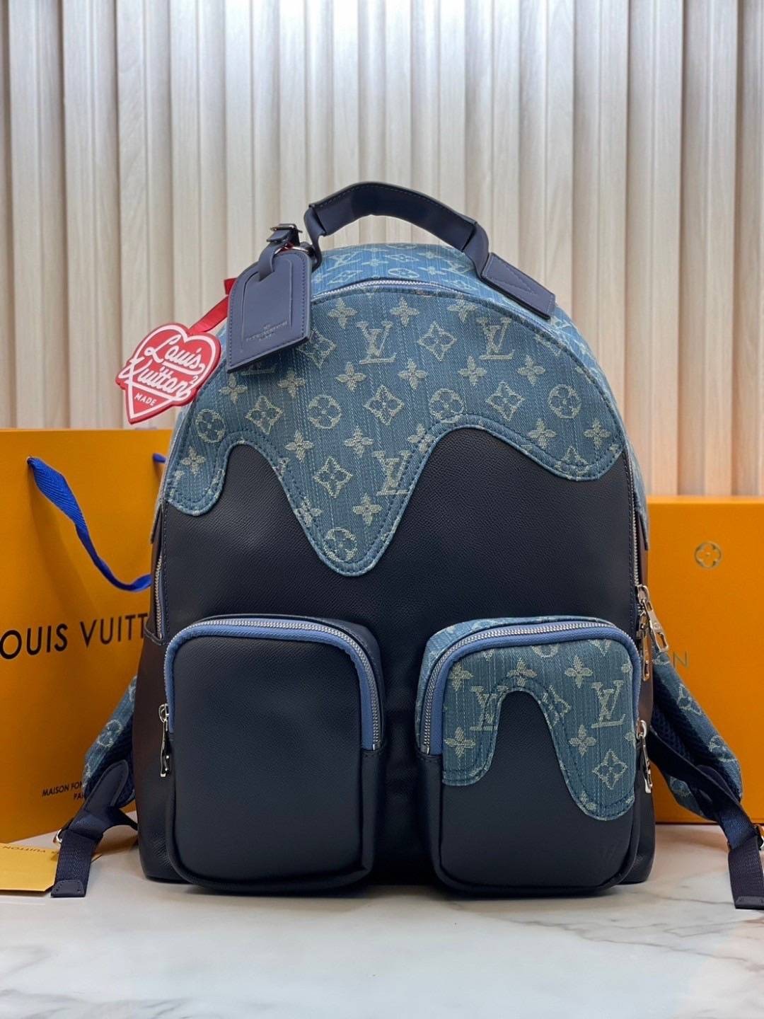 ORI หนังแท้ | LV x Nigo Multipocket Backpack กระเป๋าเป้รุ่นลิมิเต็ด งานหนังแท้และเดนิมลายโมโนแกรม สวยเท่คลาสสิกในใบเดียว