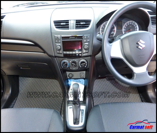 พรมปูพื้นรถยนต์ Suzuki swift ปี2012-17 พรมลายกระดุมEVA เต็มคัน