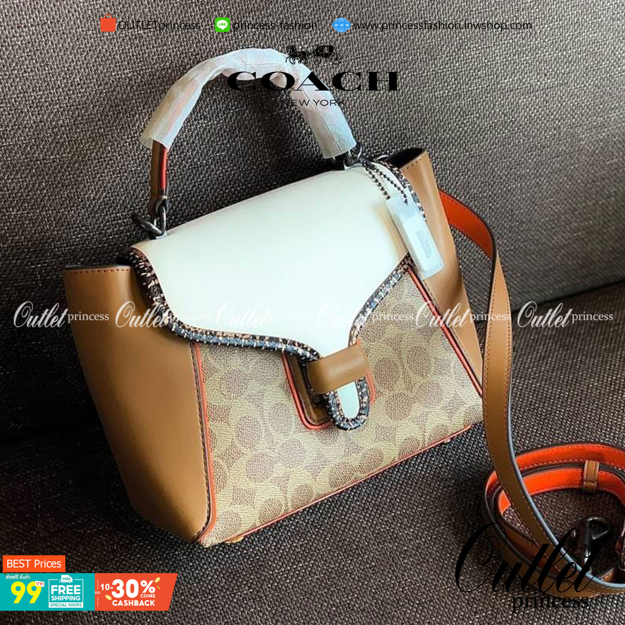 COACH COURIER CARRYALL 23 IN COLORBLOCK SIGNATURE CANVAS พร้อมส่ง 7 แบบ พร้อมส่ง ลุคดูไฮสุดๆค่ะ! กระเป๋าสะพายหนังหรูหราและคลาสสิค หนังแท้ชั้นดีที่สุด น้ำหนักเบา หนังสวยมากก สัมผัสแล้วหลงรักแน่นอนจ้าา😘