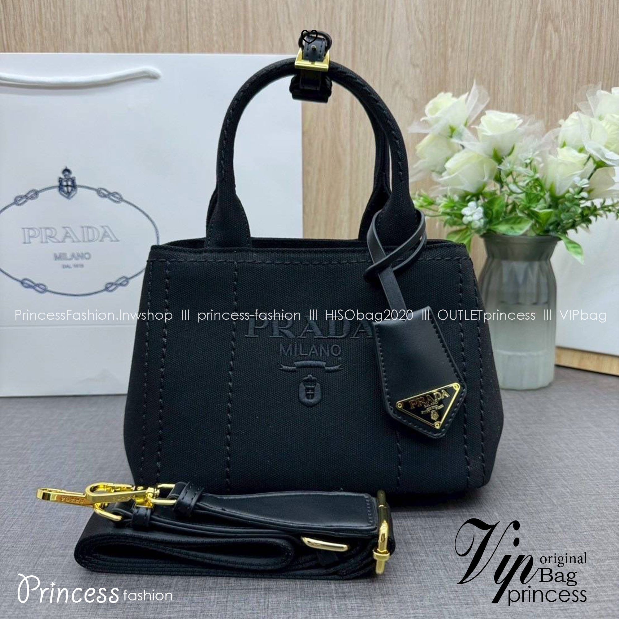 ORI หนังแท้ | Prada Jardinière linen blend mini-bag / Prada Tote Bag กระเป๋าทรงโท้ทใบเล็กน่ารัก ผ้าลินินผสม มาพร้อมดีไซน์ทันสมัย