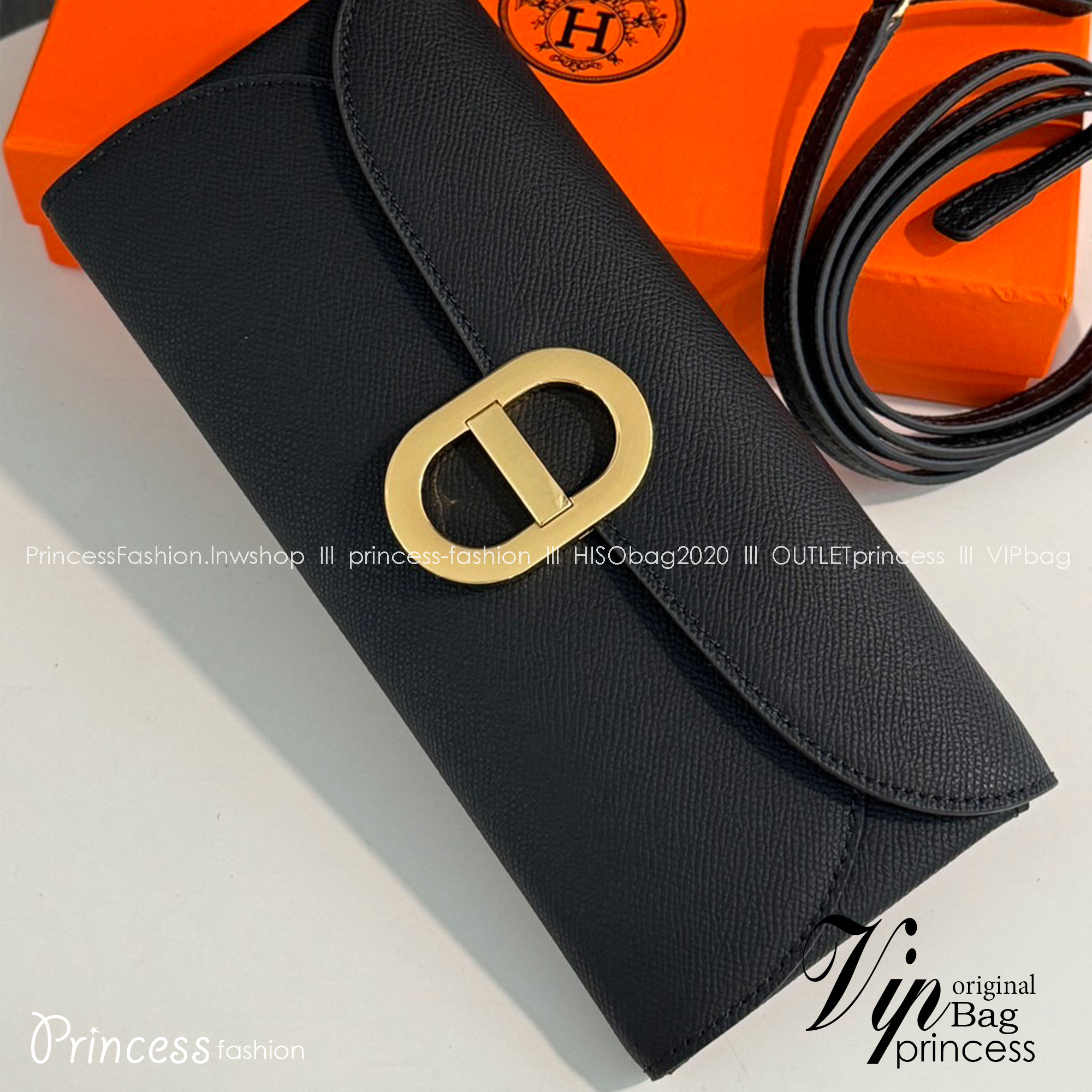 HERMES Chaine d'Ancre To Go wallet กระเป๋าถือสะพายแบรนด์หรู ดีไซส์กระเป๋าสตางค์ใบยาว Long wallet in Epsom Saddle-stitch เกรดออริ สลับแท้ 1:1 ใช้งานต่างประเทศได้ ภาพถ่ายจากงานขายจริง