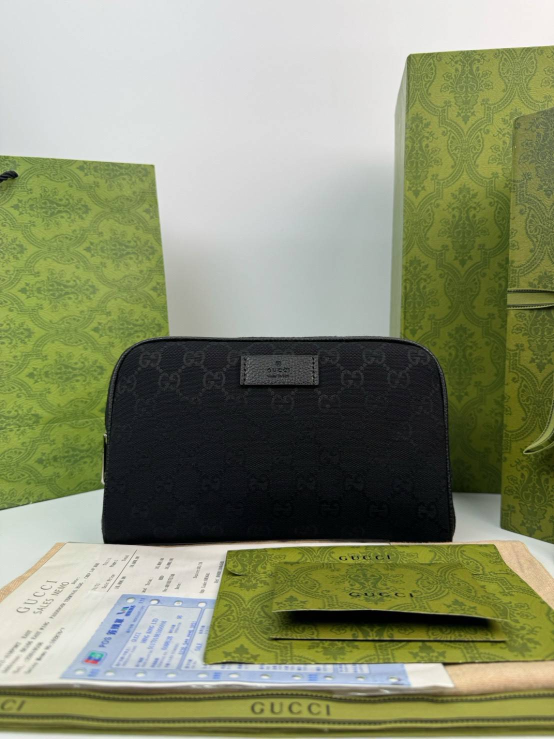 ORI หนังแท้ | GUCCI GG Canvas Belt Bag Black กระเป๋าคาดอก คาดเอว ดีไซน์วินเทจ โทนสีดำสุดคลาสสิก