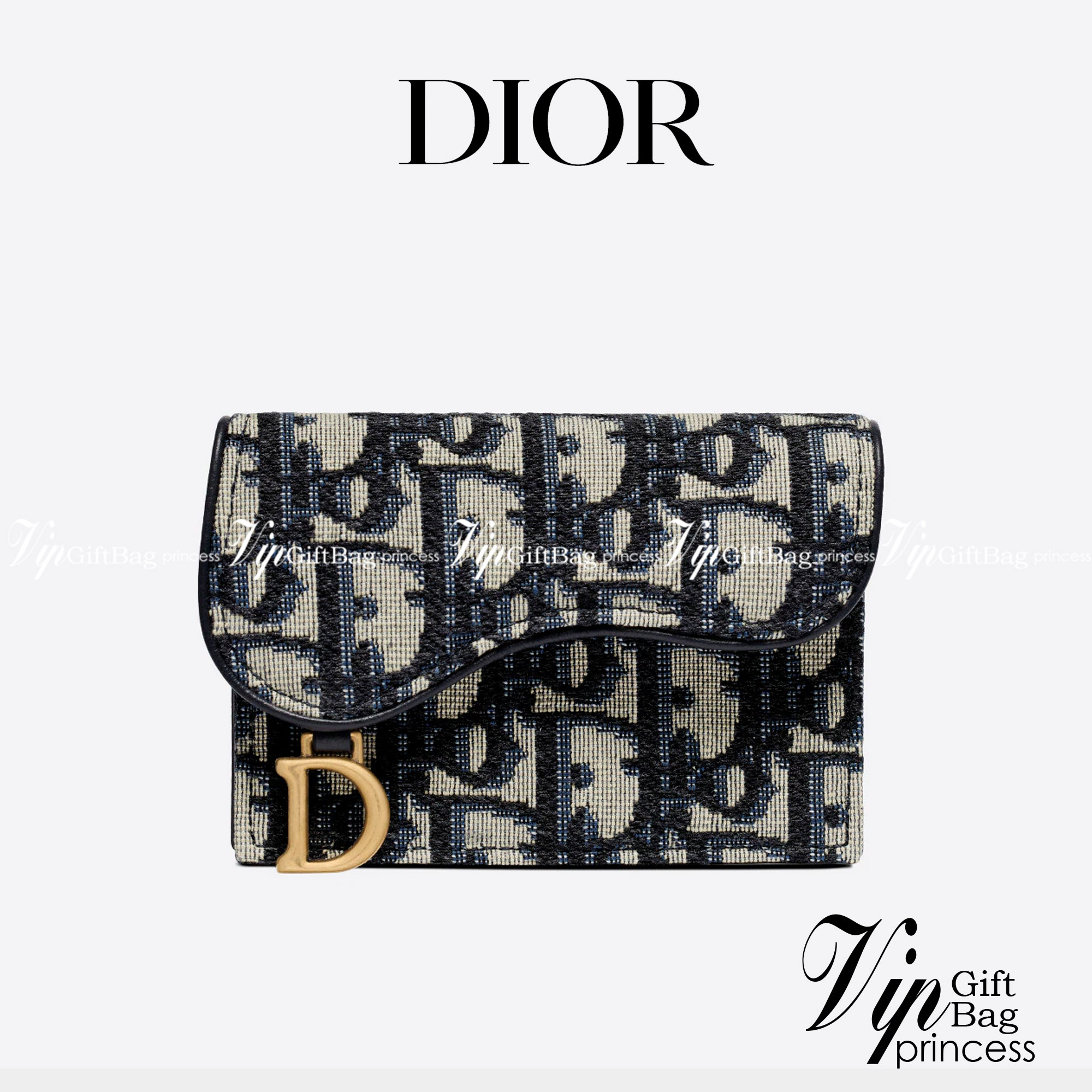 หนังแท้ DIOR SADDLE FLAP CARD HOLDER พร้อมส่งที่ไทย กระเป๋าใส่การ์ดงานหนังแท้และผ้าแจ็คการ์ด เกรดเทพออริจินอล ภาพสินค้าถ่ายจากงานขายจริง ใช้งานต่างประเทศได้
