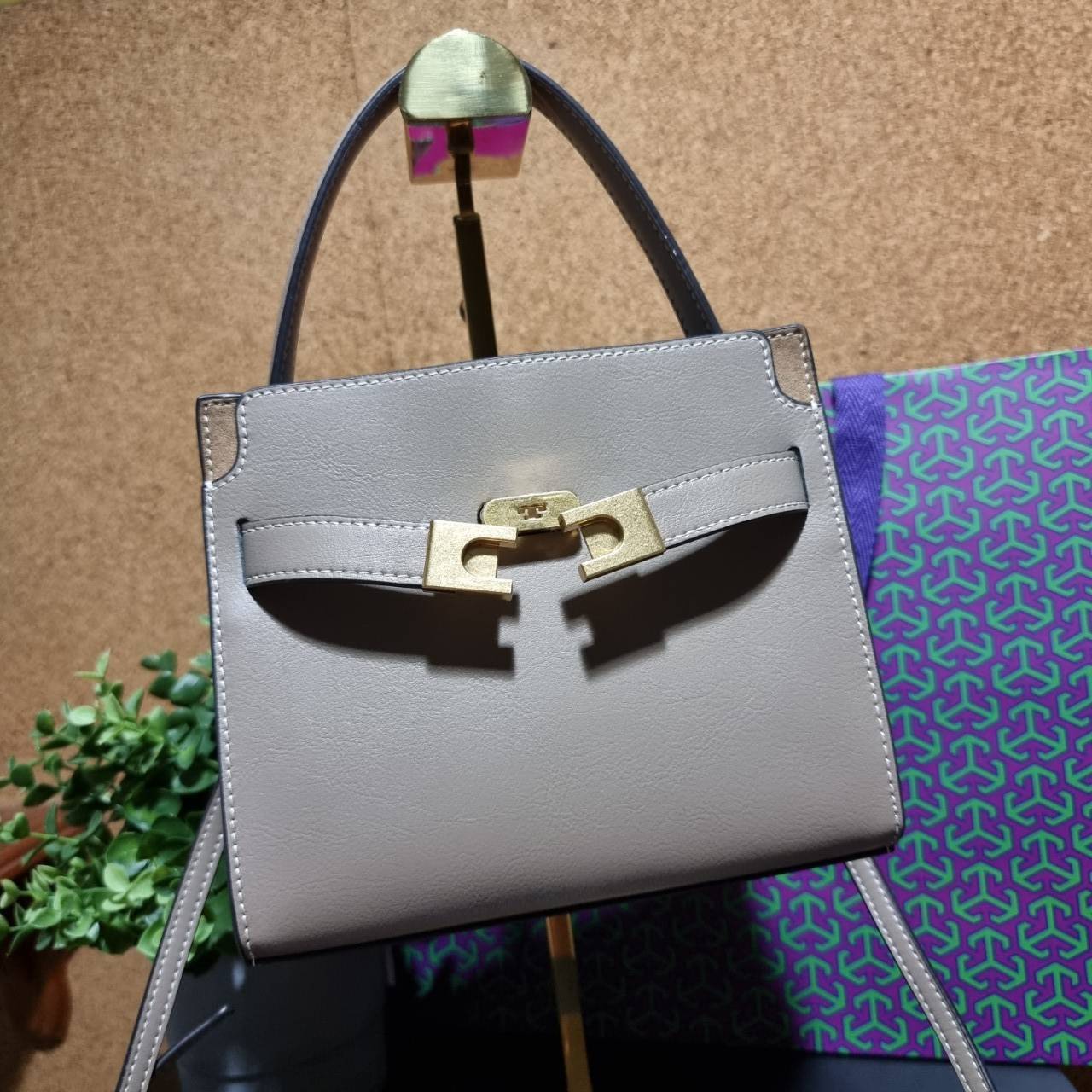 ของแท้ 💯% TORY BURCH LEE RADZIWILL PETITE DOUBLE BAG (CLAM SHELL)