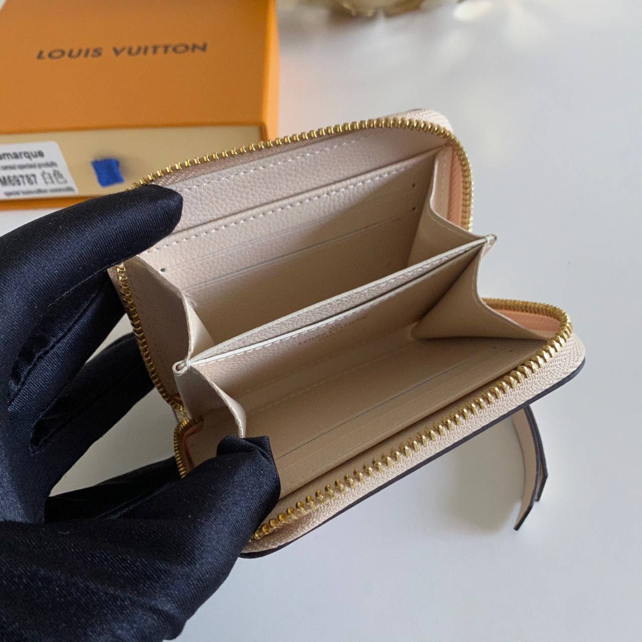 พรีเมี่ยมกิ๊ฟแท้ 100% 】Louis Vuitton wallet zippy หนังแท้ กระเป๋าซิปใบสั้น ใบเล็กน่ารัก