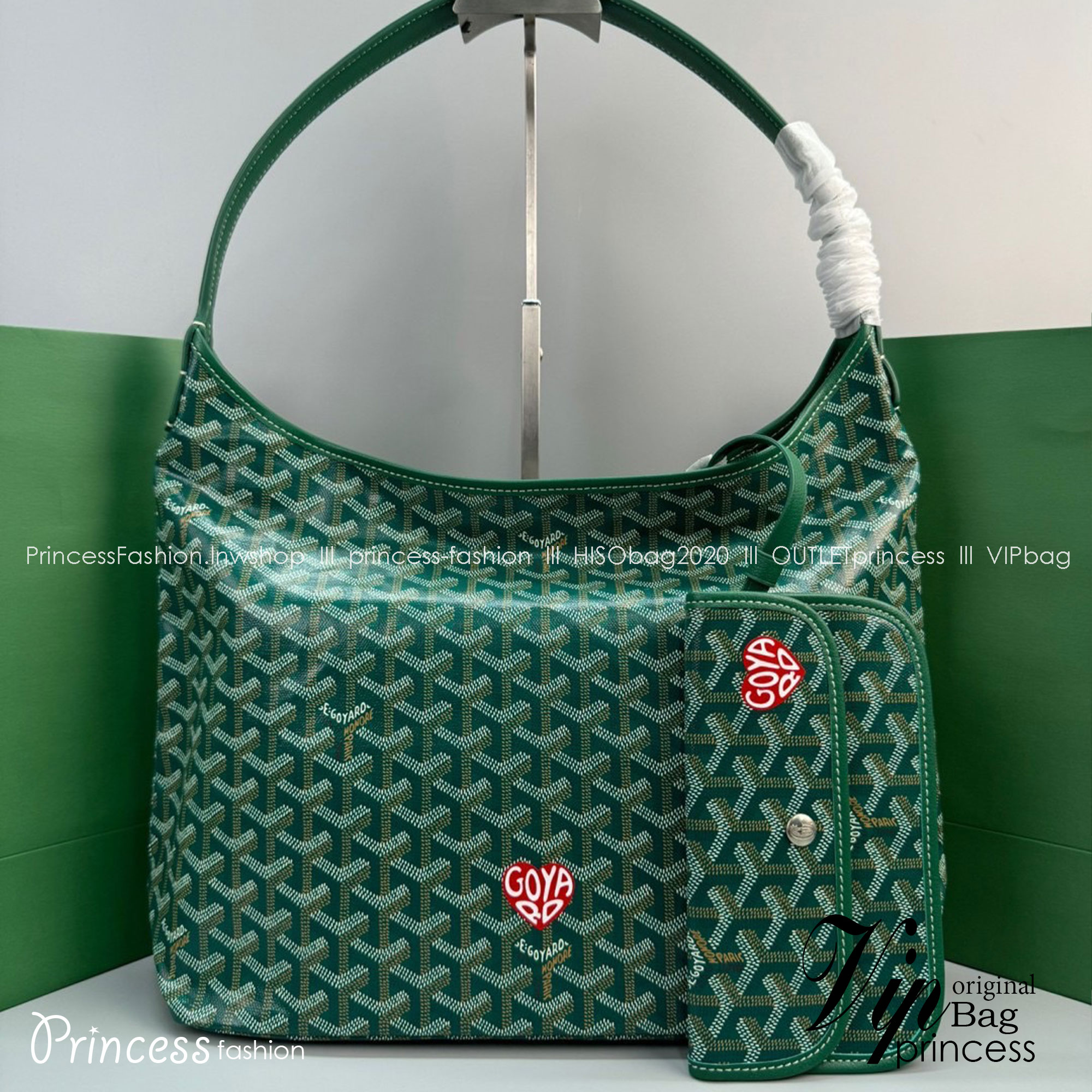 GOYARD Boheme Hobo Heart Shape Bag / GOYARD Tote Bag กระเป๋าทรงโท้ทใบใหญ่ หนังแท้สวยเป๊ะ เกรดท็อปออริ สลับแท้ 1:1 เกรดดีสุด ใช้ต่างประเทศได้ ผ่านทุก ตม.