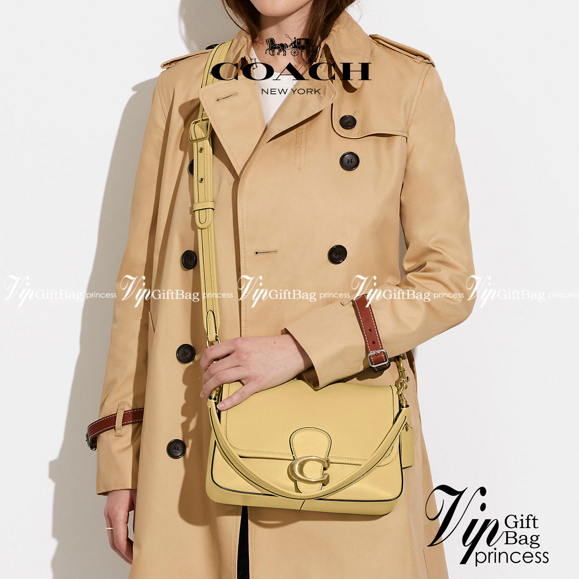 COACH SOFT TABBY SHOULDER BAG IN COLORBLOCK พร้อมส่งที่ไทย มาพร้อมสายสะพายยาว 2 เส้น เปลี่ยนใช้งานได้หลากหลายสไตล์ แค่สายก็คุ้มมากแล้วค่าาา