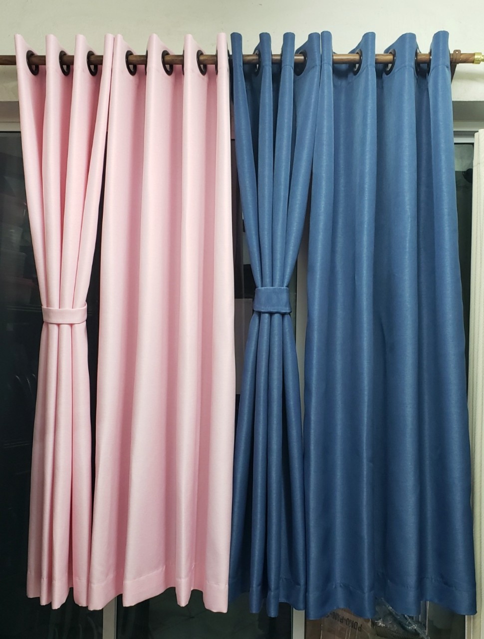 ผ้าม่าน กันแสงUV95% ผ้าม่าน รุ่น อีลีแกนท์(etegant) สีชมพูก.270*ส.230ซม./ผืน(แถมสายรวบผ้าม่าน)