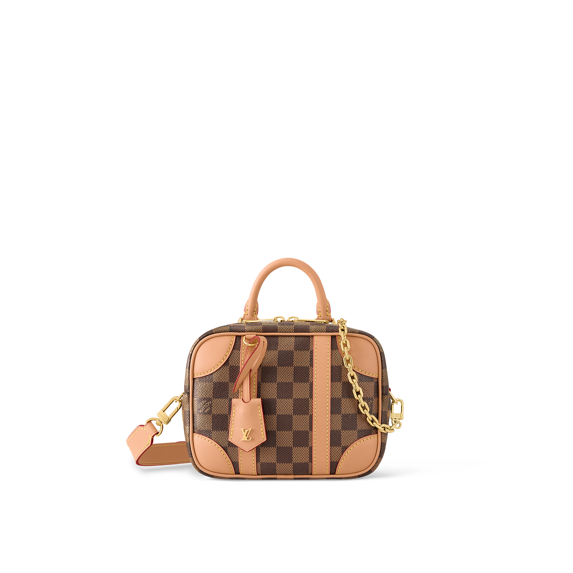 LV Valisette Souple BB Damier Ebene / LV Vanity Bag เกรดออริจินอล ใช้งานต่างประเทศได้ พร้อมส่งที่ไทย กระเป๋าถือทรงสวย ขนาดกะทัดรัดที่ได้แรงบันดาลใจมาจากกระเป๋าเดินทางสไตล์วินเทจ