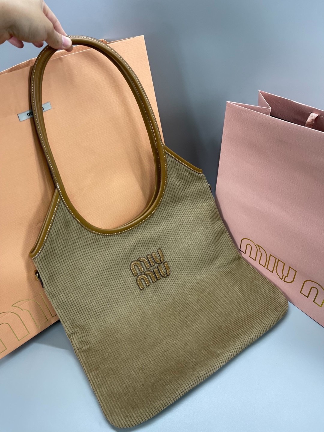 MIU MIU IVY canvas bag / MIU MIU Tote Bag กระเป๋าถือสะพาย เกรดออริ ท็อป vip 1:1 เกรดงานปราณีตละเอียด แคนวาสแท้อย่างดี เกรดดีสุด ใช้งานต่างประเทศได้