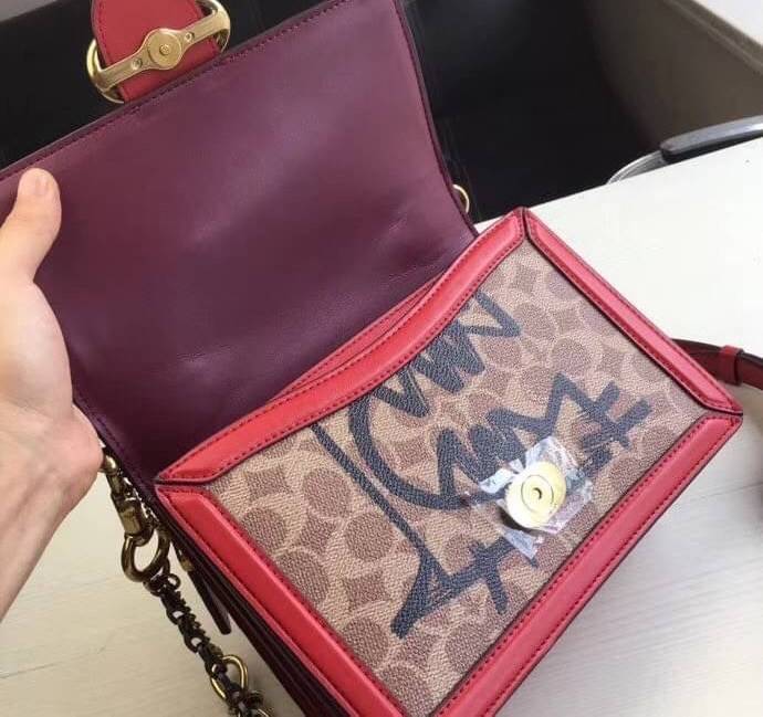 Coach Riley Top Handle 22 In Signature Canvas With Rexy Bag