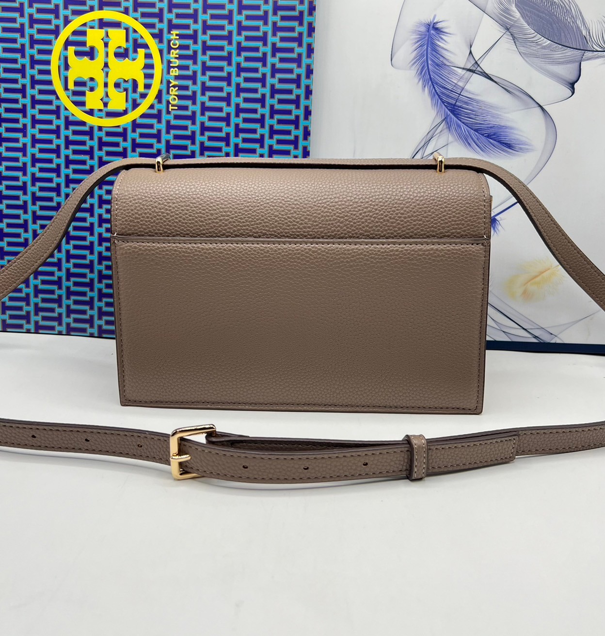 TORY BURCH MILLER LEATHER SHOULDER BAG กระเป๋าสะพายสวยหรู ผู้ดีทุกสี สายถอดได้ ถือเป็นคลัชได้ เกรดออริ สลับแท้ 1:1 ใช้งานต่างประเทศได้