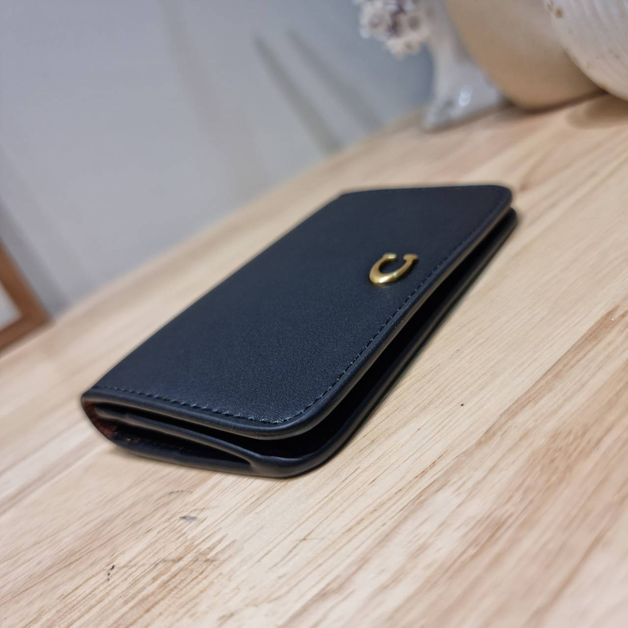 COACH SLIM CARD CASE IN SIGNATURE CANVAS C4818 / C5870 / C4818 กระเป๋าถนอมบัตรกึ่งกระเป๋าสตางค์ เกรดท็อปออริ เกรดดีสุด สลับแท้ 1:1 ใช้ต่างประเทศได้