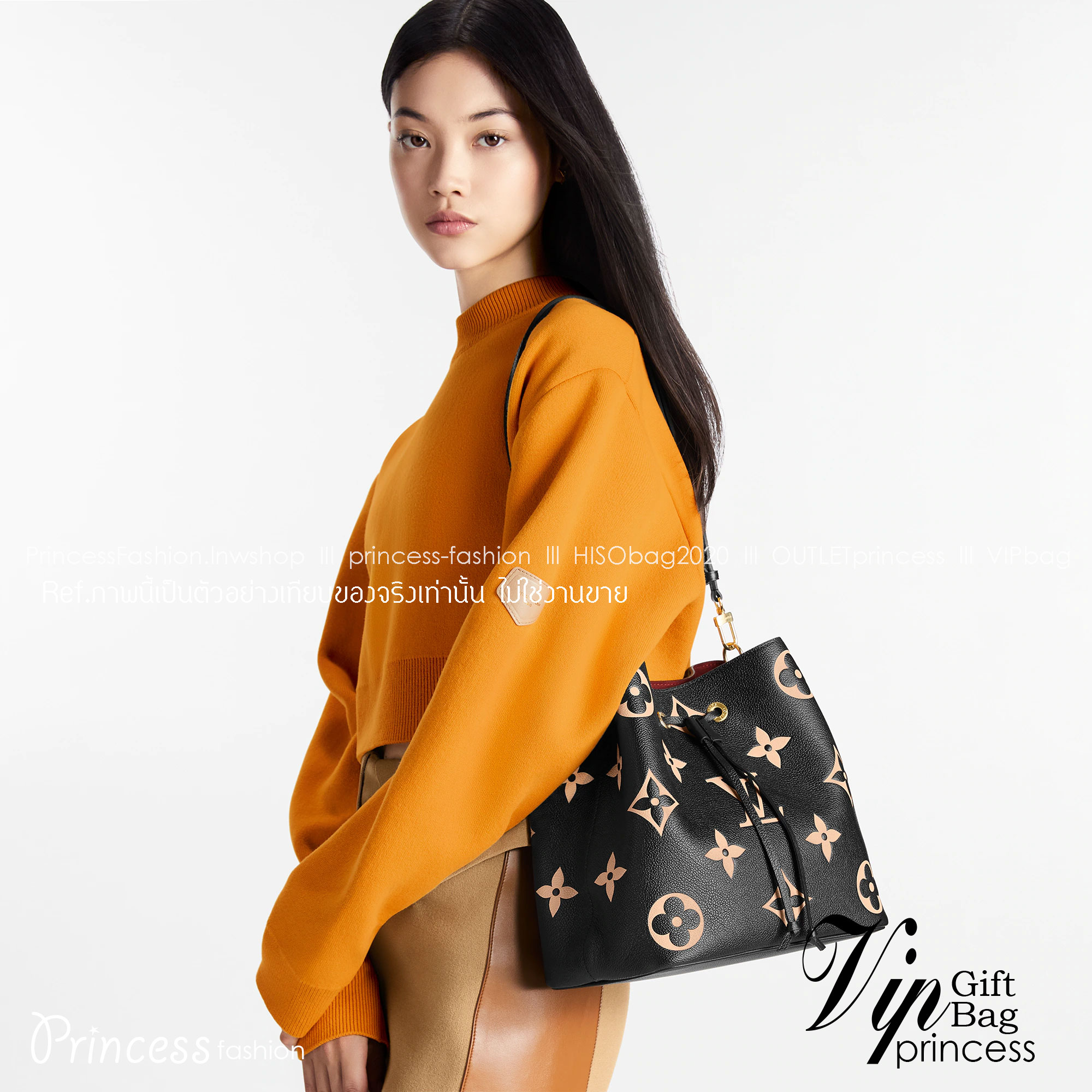 LV Neonoe MM Monogram Flowers / LV Bucket Bag กระเป๋าสะพายทรงบัคเก็ตใบใหญ่ โดดเด่นด้วยการตกแต่งลายพิมพ์ รูดเปิด-ปิดปากกระเป๋าด้วยเส้นหนัง สายสะพายมีให้ถึง 2 แบบ สายคล้องแขน และสายยาวที่สามารถปรับสะพายไหล่หรือสะพายข้างก็ได้ ภายในแบ่งสัดส่วนไว้สวย จุของได้ค