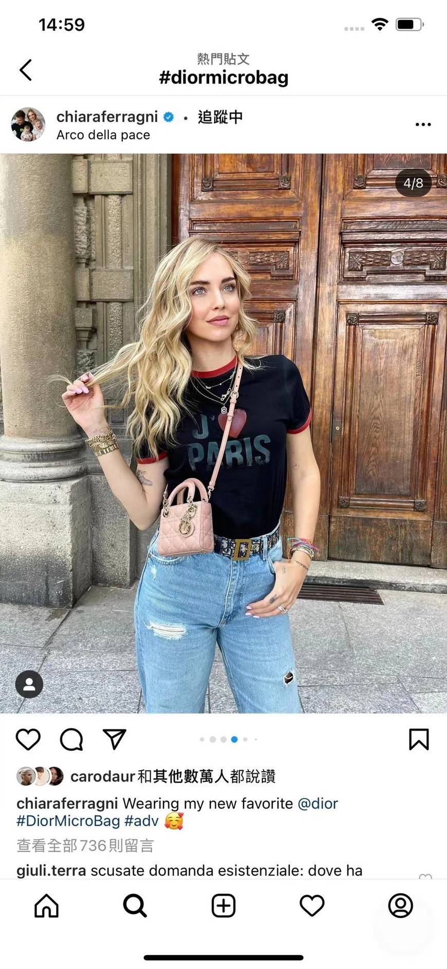 VIP 】หนังแท้ CHRISTIAN DIOR MICRO LADY DIOR BAG Cannage Lambskin