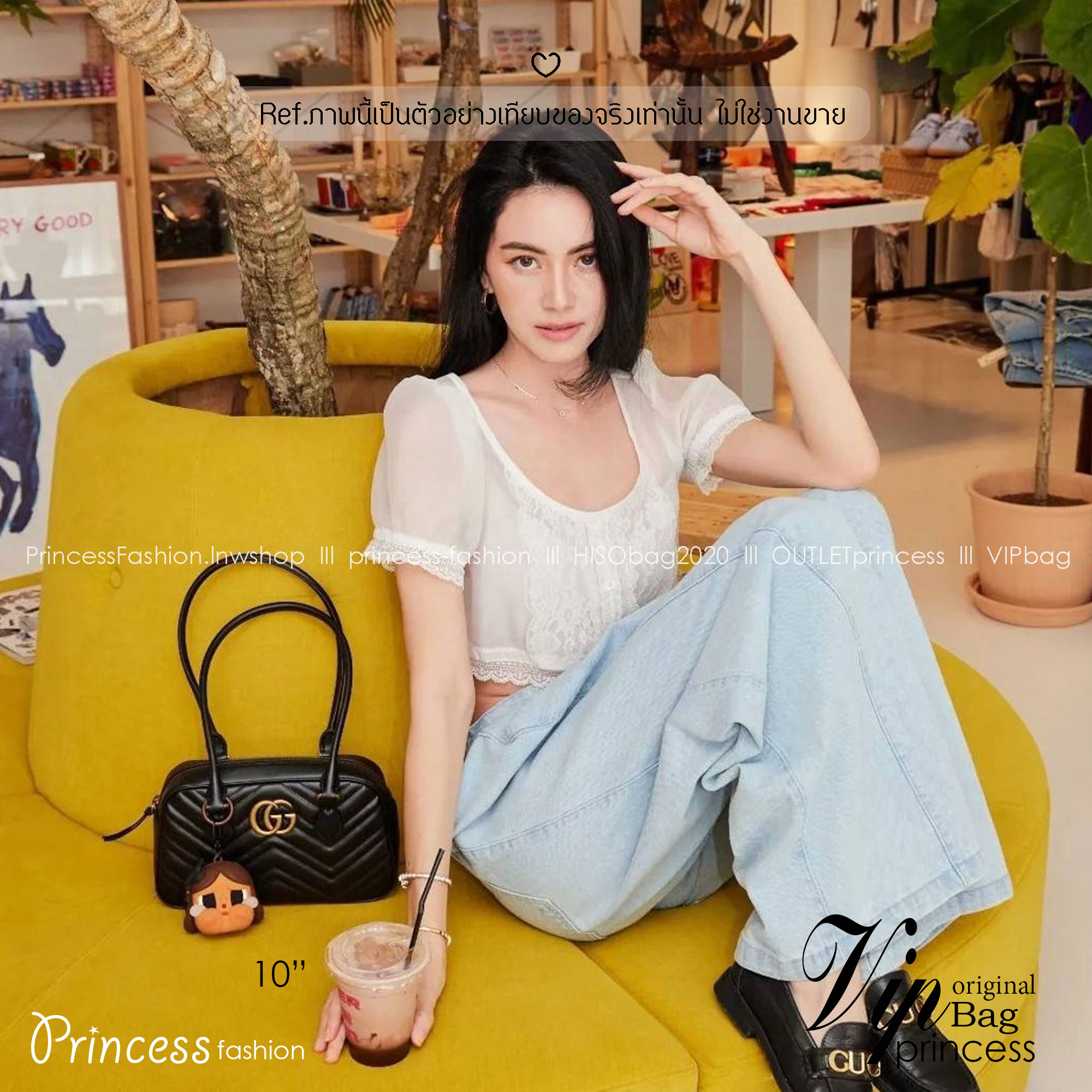 GUCCI GG Marmont Top Handle Bag กระเป๋าสะพายคลาสสิค คลาสซี่กับคอลใหม่ กระเป๋าสะพายไหล่ที่มาแรงสุดๆในตอนนี้