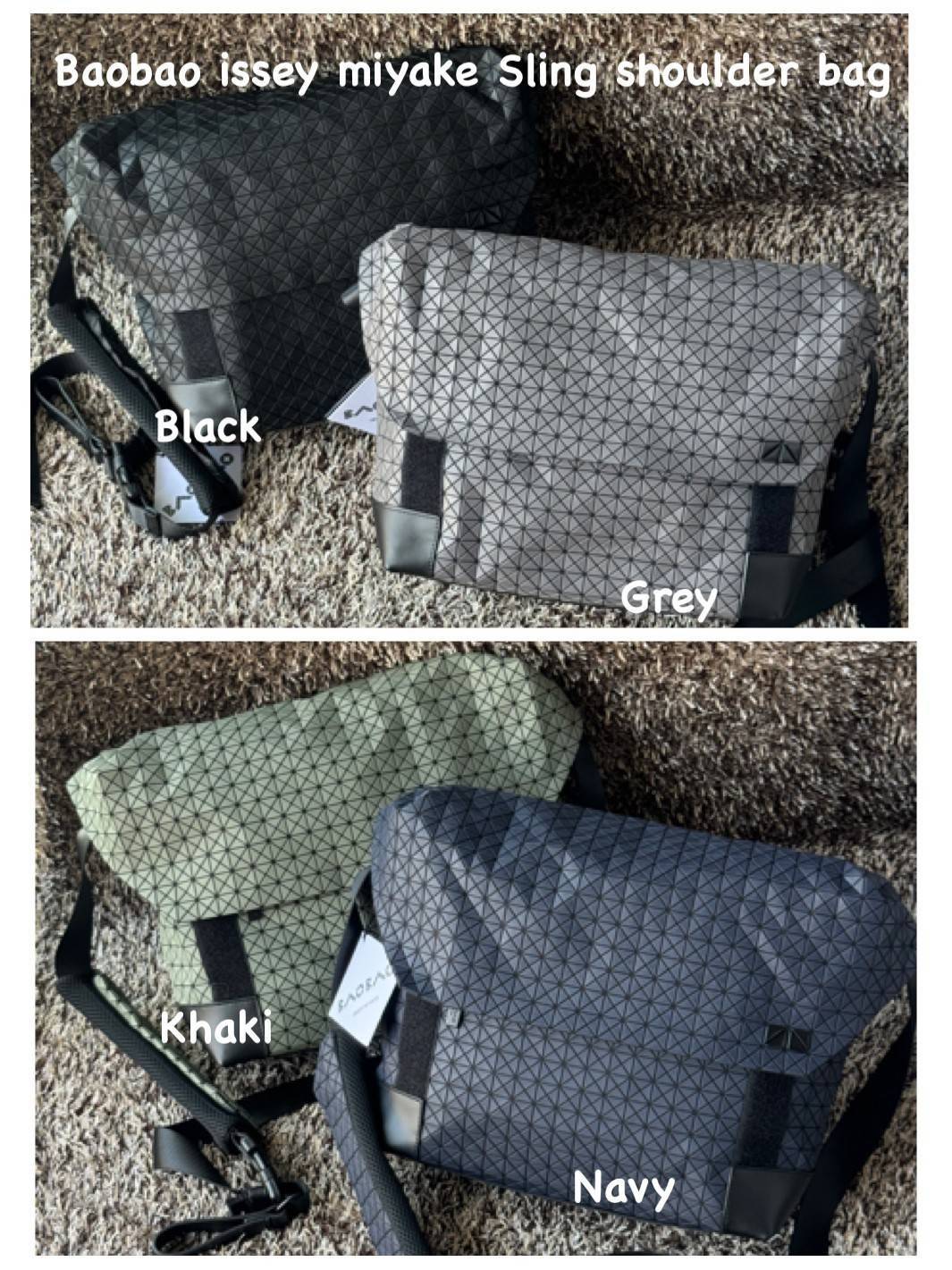 พร้อมส่ง 4 สี Baobao issey miyake Sling shoulder bag / Miyake geometric-panelled Laptop กระเป๋าสะพาย 🧡 เกรดออริจินอล 1:1 สลับแท้ ใช้งานต่างประเทศได้