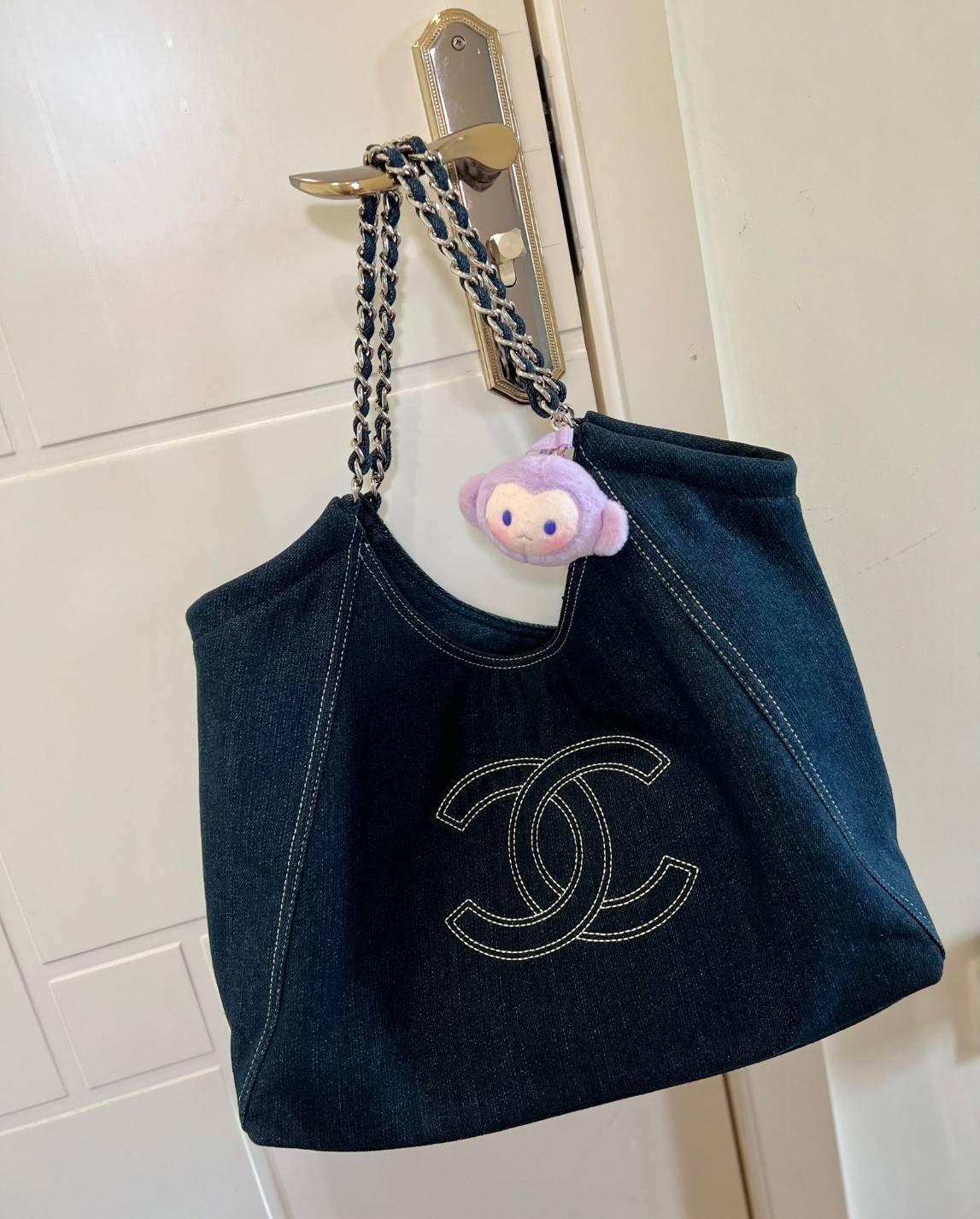 Chanel Blue Denim XL Coco Cabas Tote / CHANEL DENIM SHOULDER BAG กระเป๋าทรงช็อปปิ้งโท้ทใบใหญ่ เอาใจสาวๆสายแบกกันค่ะ กับรุ่นยีนส์ สุดวินเทจ 🧡 เกรดท็อปไฮเอน ใช้งานต่างประเทศได้