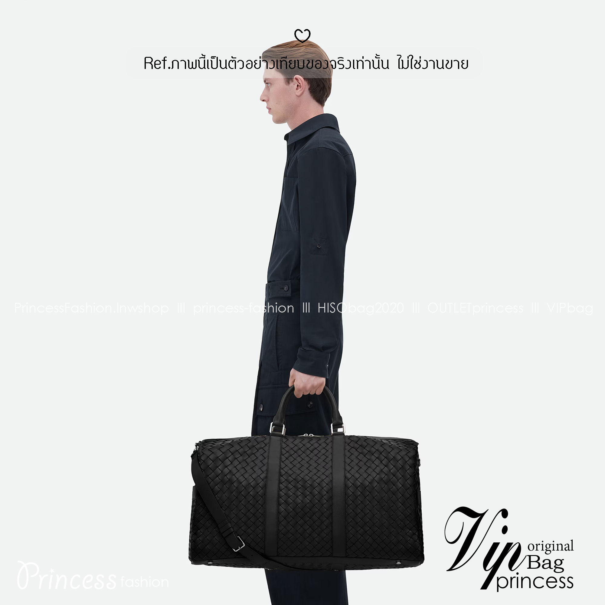 ORI หนังแท้ | Bottega Veneta Intrecciato Duffle Bag / Bottega Keepall กระเป๋าสะพาย กระเป๋าเดินทาง ใส่ของใส่สัมภาระ