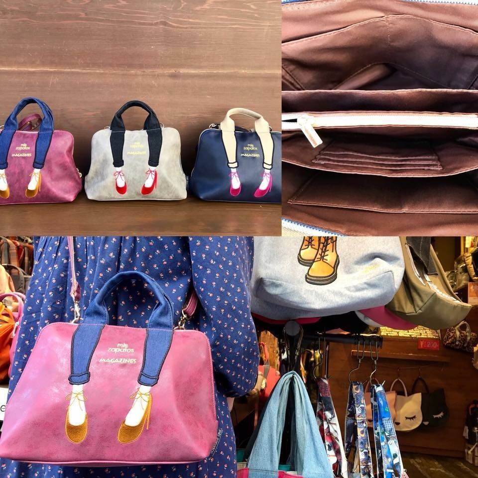 Mis Zapatos mini shoulder Bag กระเป๋าถือหรือสะพาย แบรนด์ดังจากญี่ปุ่น วัสดุหนัง pu เปิดปิดด้วยซิป ภายในแยกช่องเป็นสัดส่วน มาพร้อม สายสะพายยาวปรับ freesize ค่ะ ขนาดกำลังดี น้ำหนักเบา Rare item ค่ะ