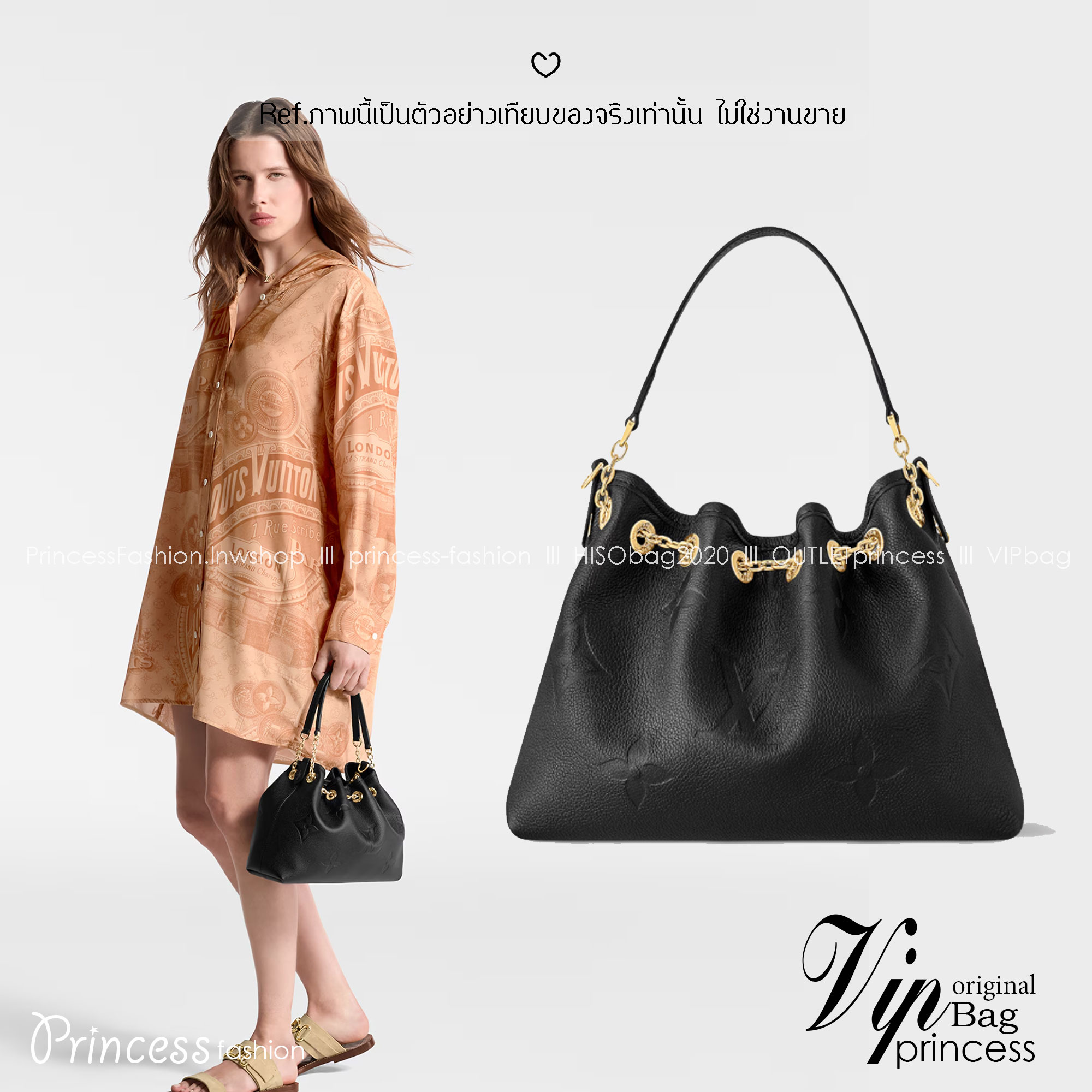 LV Bundle Bag / LV Bella Bucket Bag กระเป๋าสะพายทรงบัคเก็ตรุ่นใหม่ หนังแท้ Monogram Empreinte ตกแต่งอะไหล่สีทองหรูหราปั้มแบรนด์ รูปทรงกระเป๋าเพรียวบางใช้งานได้ตั้งแต่เช้าจรดค่ำแมตช์กับเสื้อผ้าได้ทุกชุด หูจับแบบคู่ใช้ถือก็ดู ล้ำสมัย