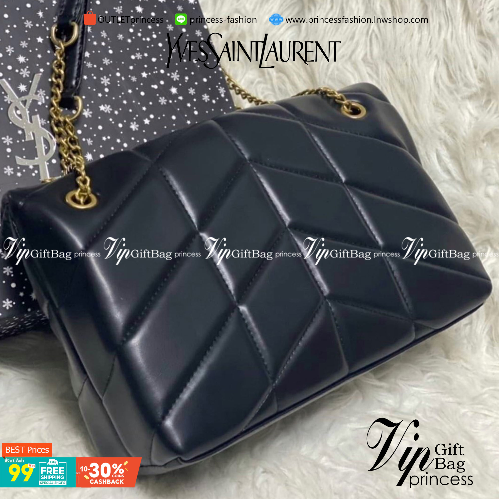VIP 】YSL Saint Laurent Loulou Puffer quilted leather shoulder bag มามุงค่าา ใครเล็งใบนี้มาแล้วน้า งานหนังสวยเงางามสมการรอคอย มาแบบครบเซ็ทพร้อมถุงผ้าและกล่อง นอกจากจะซื้อมาใช้เองแล้ว ก็เหมาะซื้อเป็นของขวัญให้คนรู้จักเช่นกันนะคะ