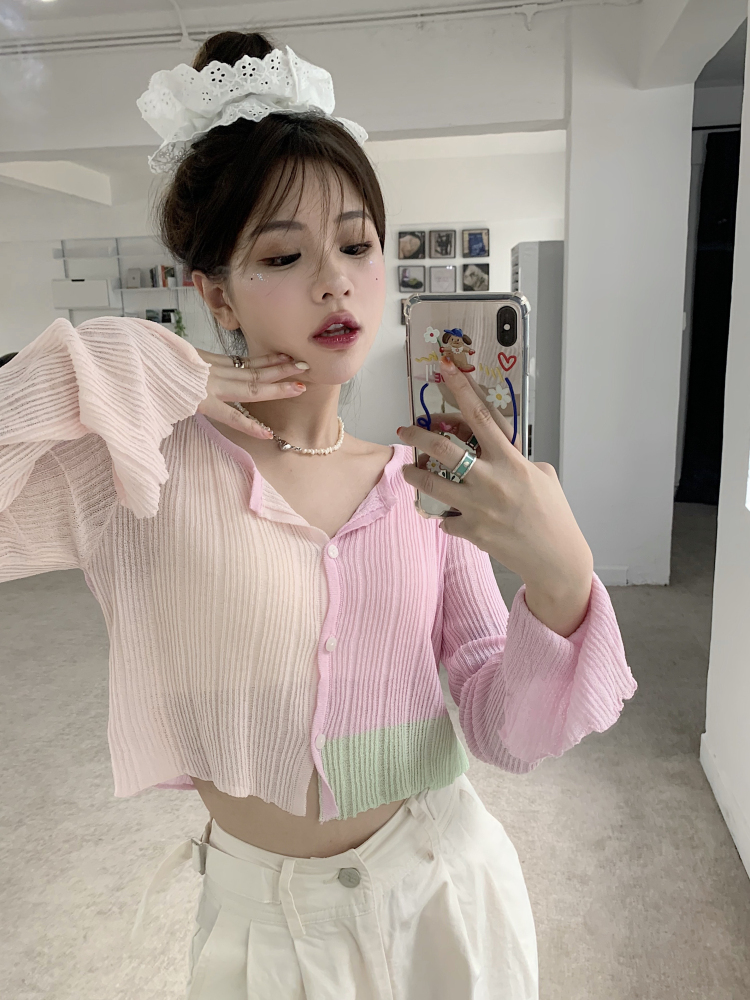 พร้อมส่ง 2 สี 🍋🎪 Biona tops เสื้อแขนยาวผ้าคอตตอนเนื้อนิ่มแต่งผ้า (IN38073)