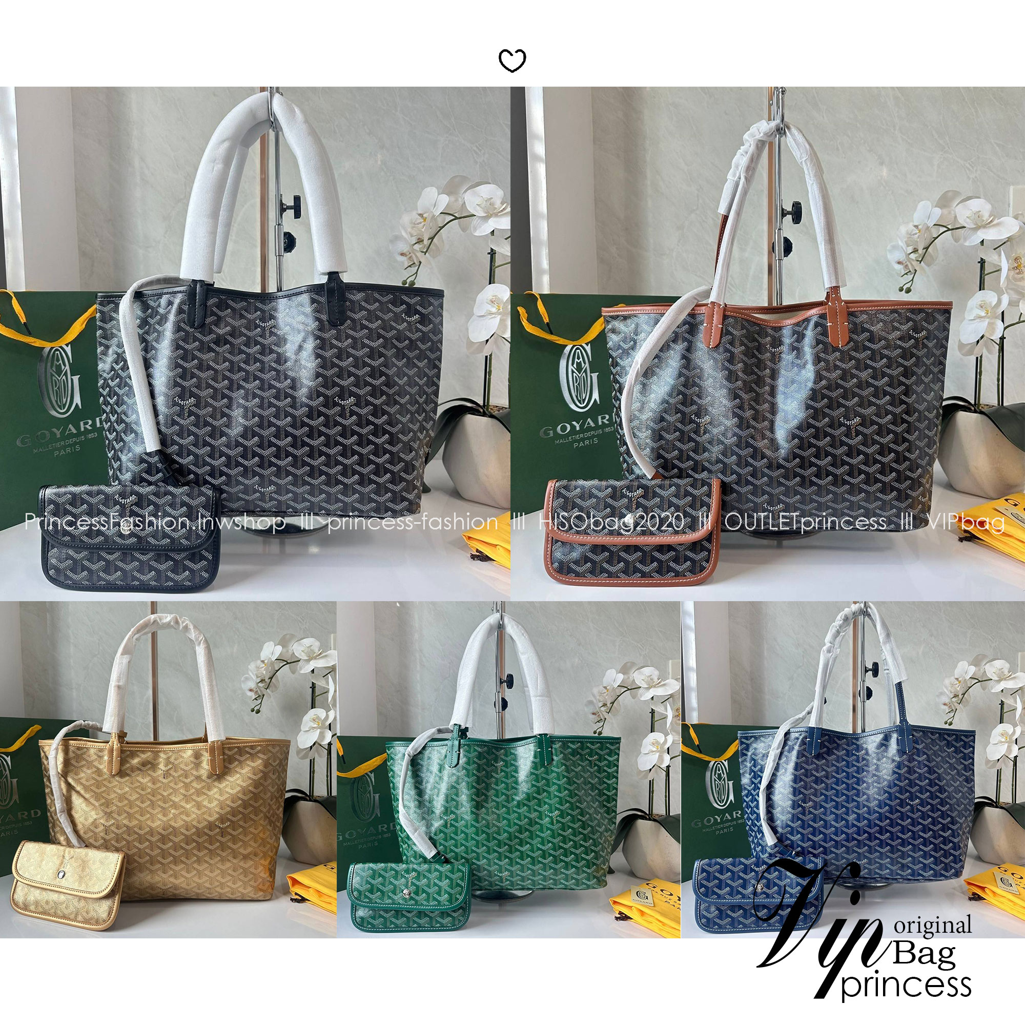 พร้อมส่ง 5 สี PM GOYARD ANJOU PM REVERSIBLE TOTE BAG / Goyard tote bag กระเป๋าทรงโท้ทใบใหญ่ เกรดไฮเอน 1:1 ใช้งานต่างประเทศได้ ภาพถ่ายจากงานขายจริง