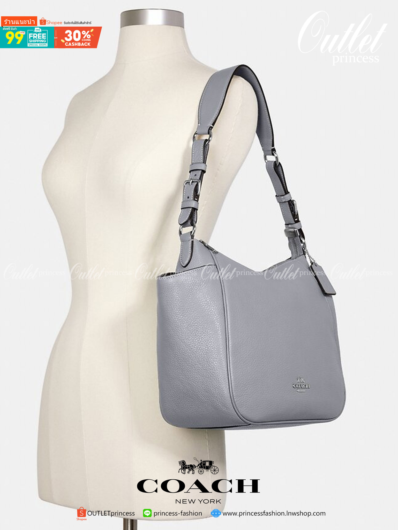 สินค้าออกใหม่ พร้อมคอลเลคชั่นสีใหม่ล่าสุดค่ะ! COACH RORI SHOULDER BAG ((C2855)) พร้อมส่งที่ไทย สวยก่อนใครแน่นอนค่ะ! กระเป๋าสะพายไหล่ หนังแท้ชั้นดีที่สุด หนังนิ่ม ทรงสวย หลงรักแน่นอนค่ะ