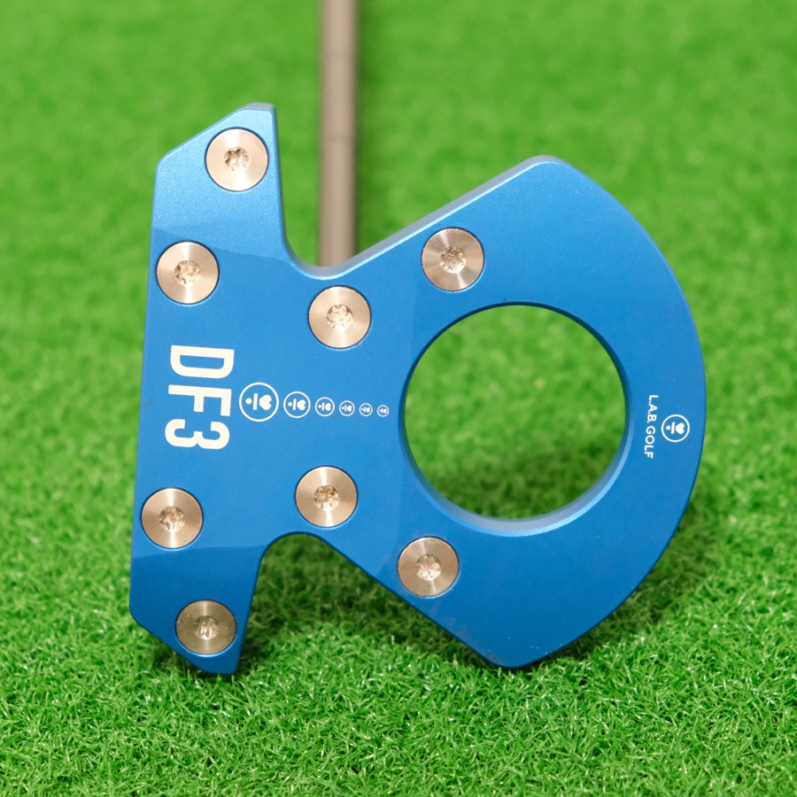 LAB GOLF DF3 BLUE PUTTER L.A.B. GOLF 35 INCH PUTTER 35" 69* LIE STEEL SHAFT + HEADCOVER
