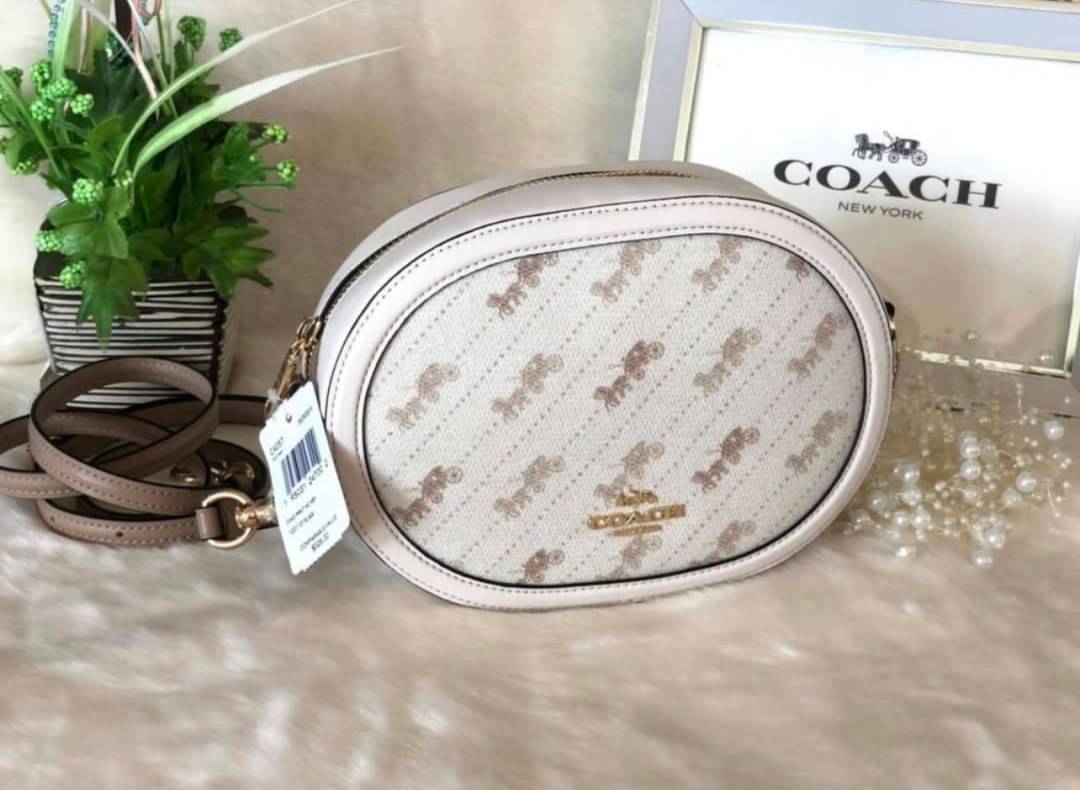 COACH C4057 CAMERA BAG WITH HORSE AND CARRIAGE DOT PRINT (IMM6H)