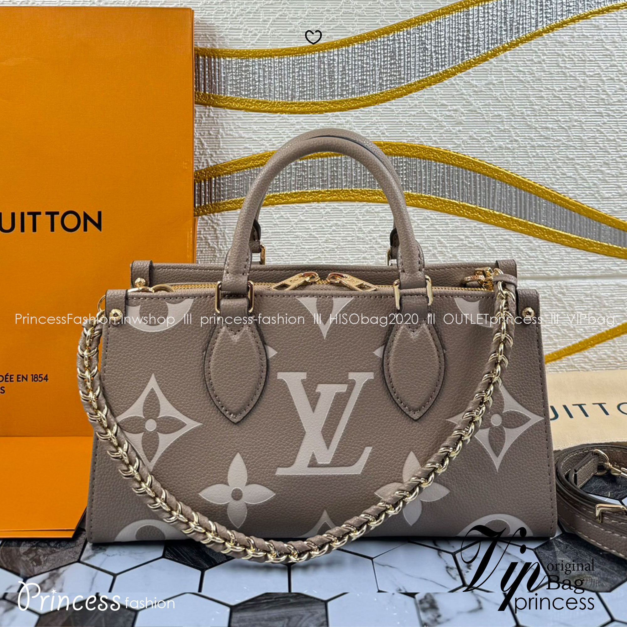 LV OnTheGo East West กระเป๋าทรงโท้ทดีไซน์ใหม่ สัดส่วนลงตัวงดงาม เกรดออริ 1:1 สลับแท้