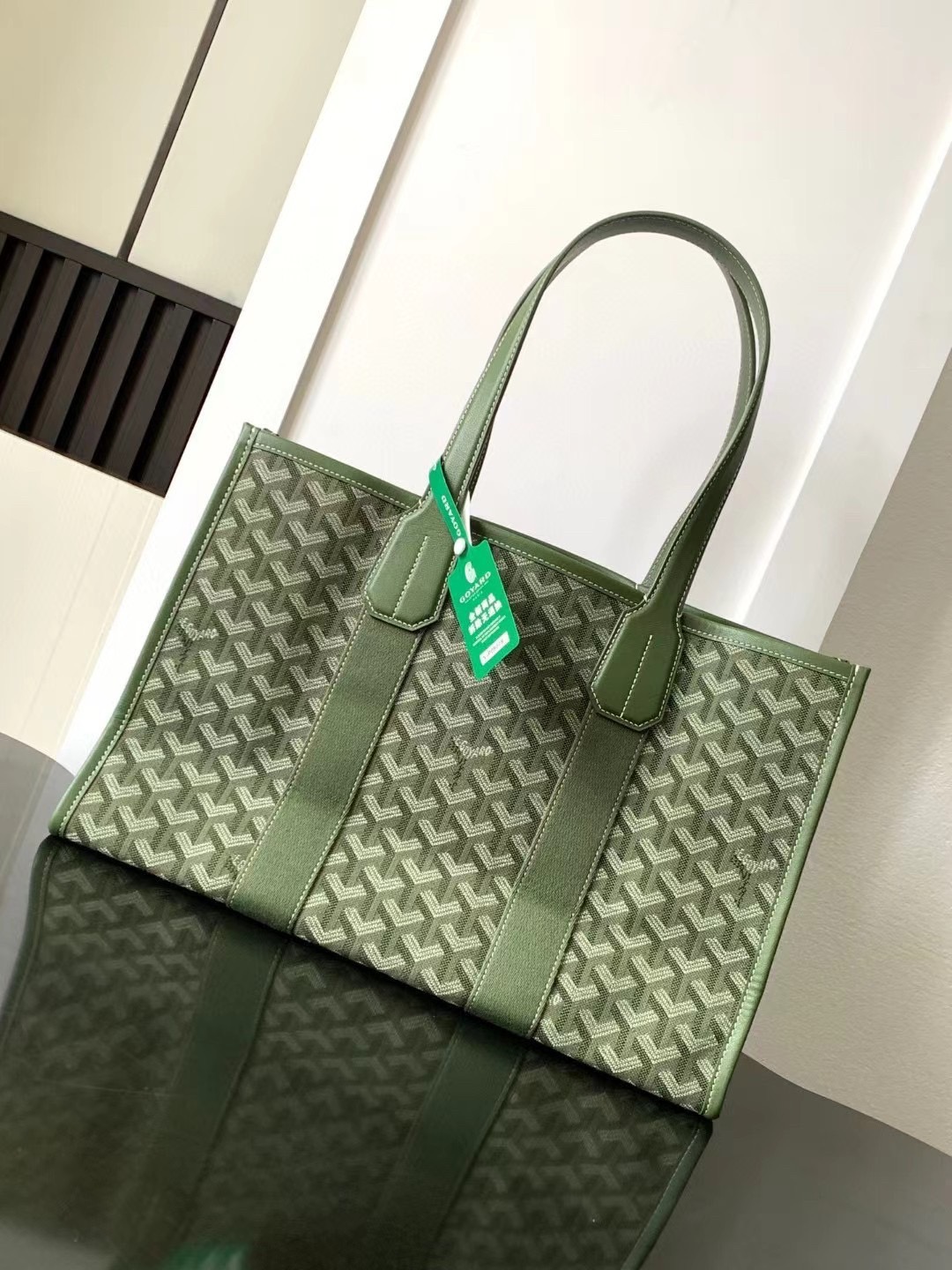 GOYARD Villette Jacquard Tote Bag PM กระเป๋าทรงโท้ทใบใหญ่ หนังแท้สวยเนี๊ยบ เกรดท็อปออริ สลับแท้ 1:1 เกรดดีสุด ใช้ต่างประเทศได้ ผ่านทุก ตม.