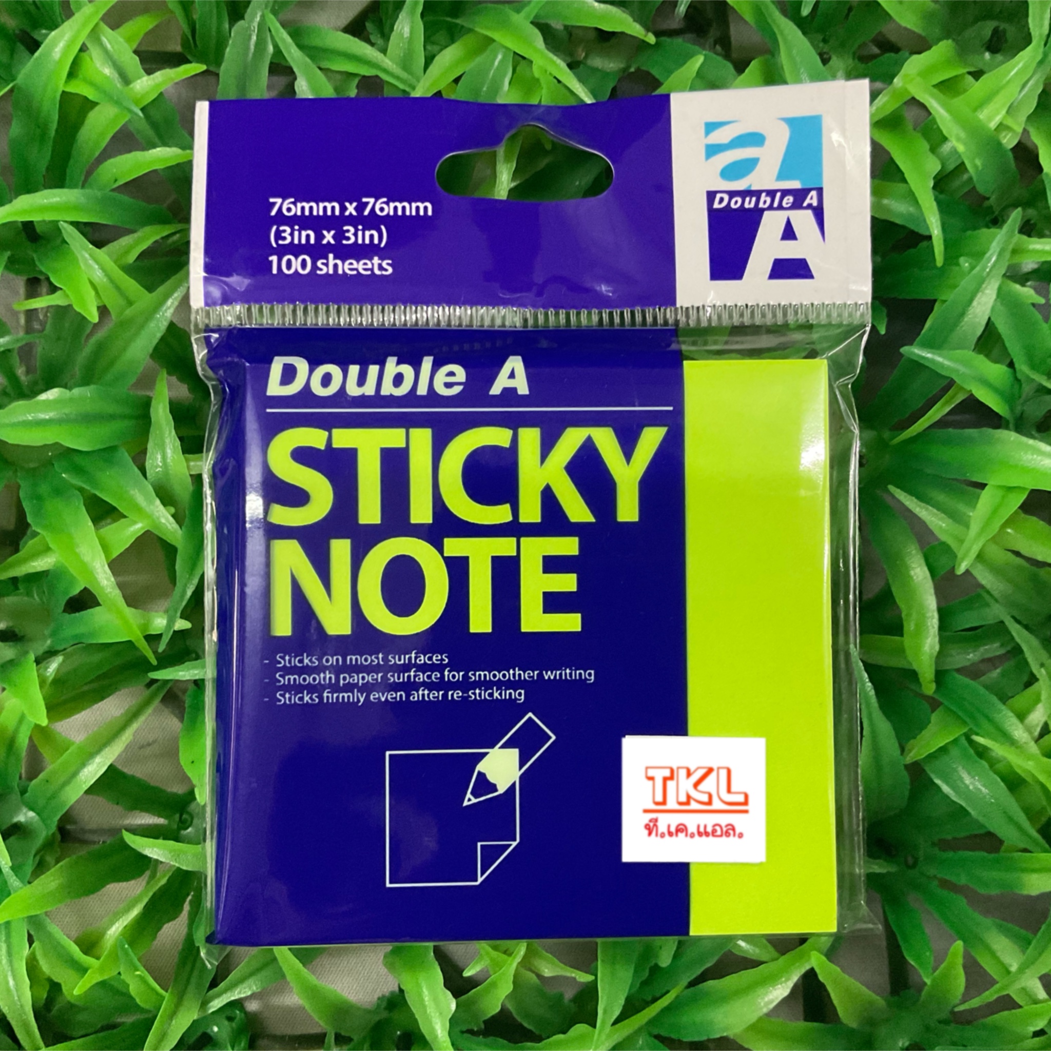 **กระดาษโน๊ตกาวในตัว Double A 3x3 นิ้ว 100 แผ่น สำเนา