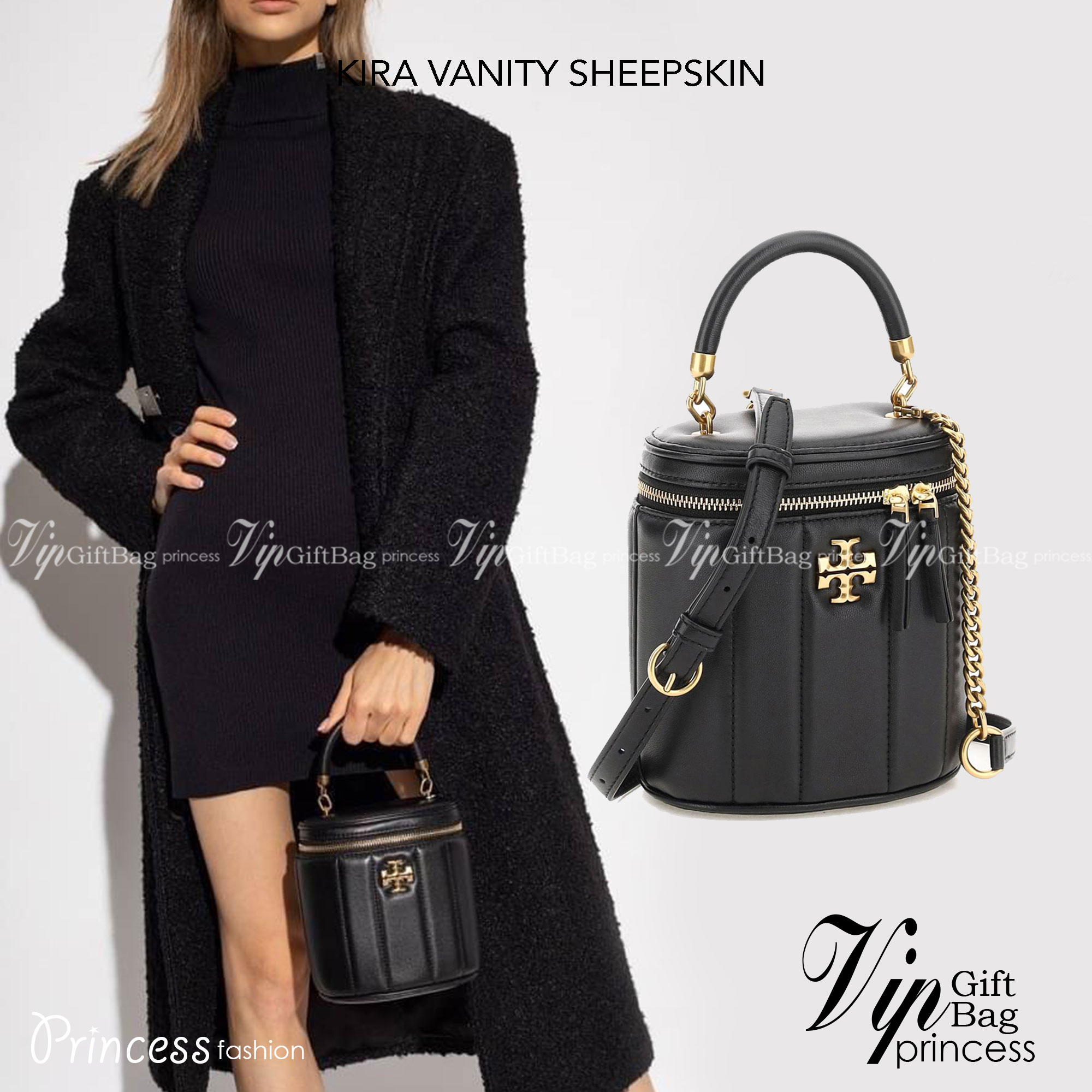 KIRA VANITY SHEEPSKIN / Tory Burch Kira Sheepskin Chain Messenger Handbag ((138999)) ที่สุดของความสวย ที่สุดของความLuxurious พร้อมส่งที่ไทย ล่าสุด! กับกระเป๋าหิ้วก็หรู สะพายข้างก็เริ่ด