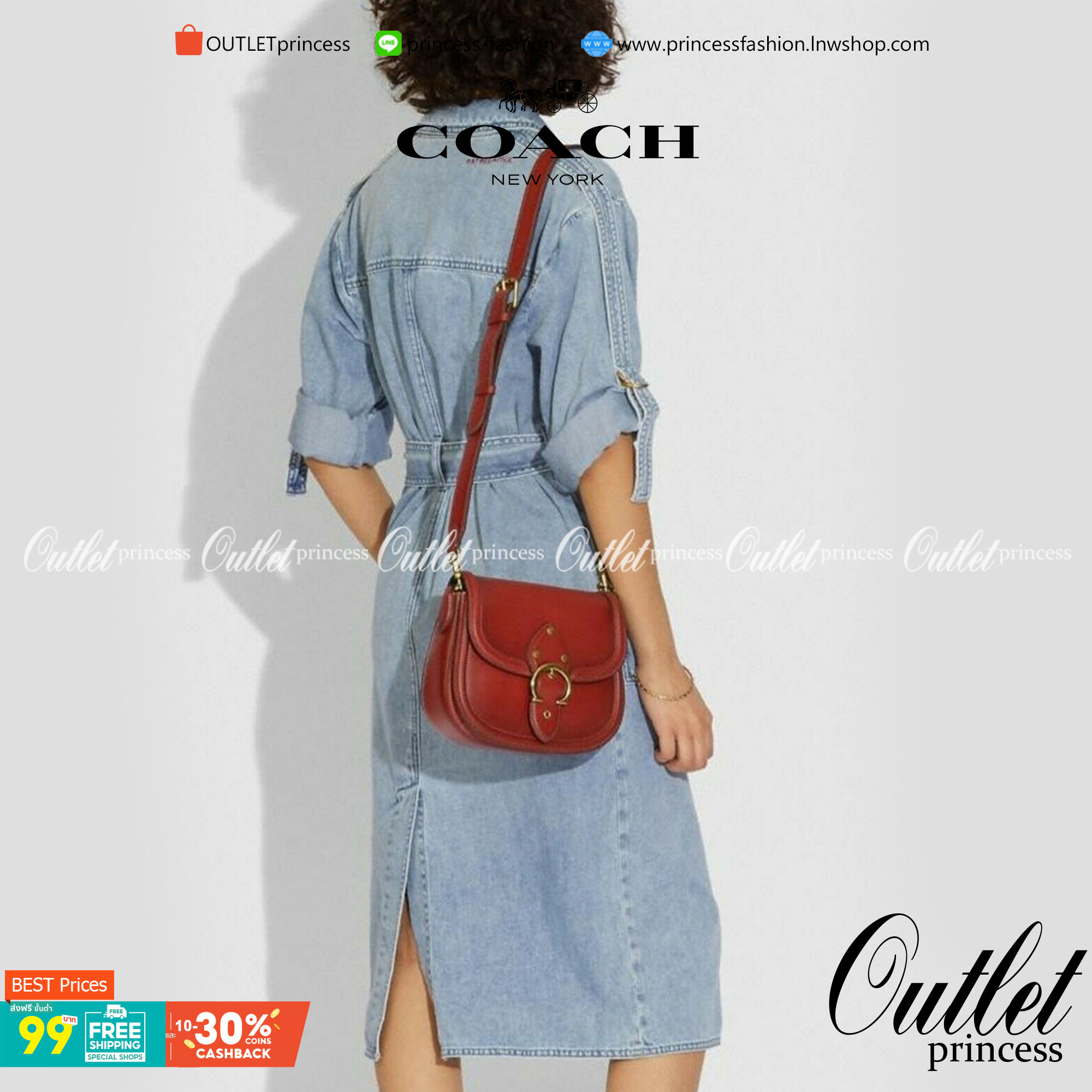 OUTLET 】COACH BEAT SADDLE BAG 10 แบบพร้อมส่ง จุกๆ เลยค่า The best item! ที่สาวๆรอคอย! ฮอตไฟลุก! สีหายาก ละมุนคุณหนู คอลเลคชั่นใหม่ ดีไซน์หรูหรา พิเศษมากๆมาพร้อมสายสะพาย 2 เส้น ใช้คู่กันหรือแยกสะพายก็สวยครบสูตร กระเป๋าสะพายทรง saddle คลาสสิค วัสดุหนัง glov