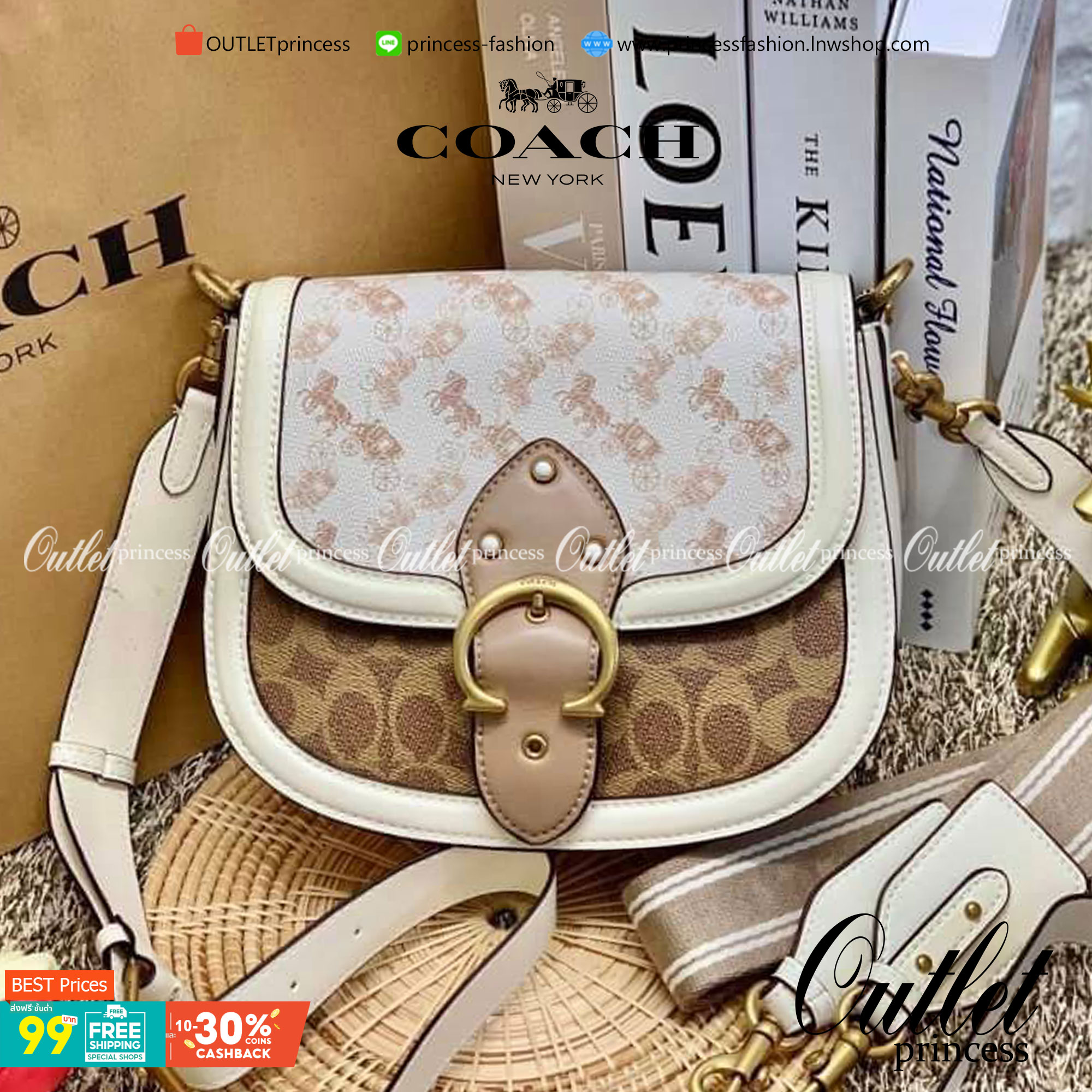 สวย หรู แถมสุดคุ้มกันเลยจร้าา💋 COACH BEAT SADDLE BAG ((C3837//C0749)) พร้อมส่งที่ไทยอีกครั้ง ห้ามพลาดค่าา!! กระเป๋าสะพายครอสบอดี้ร์ วัสดุหนังแท้ชั้นดีที่สุด! หนังสวย บวกกับอะไหล่แบรนด์ที่ดูเด่นคลาสสิคตรงด้านหน้าค่ะ เปิดปิดกระเป๋าแบบกดล็อค ภายในสาม