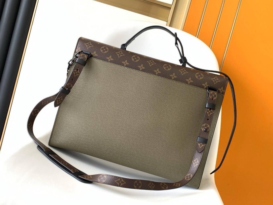LV Robusto Briefcase Monogram กระเป๋าอเนกประสงค์ ทรงโท้ท หนังแท้ เกรดทออริ ท็อป วีไอพี เกรดดีสุด 1:1 ใช้งานต่างประเทศได้