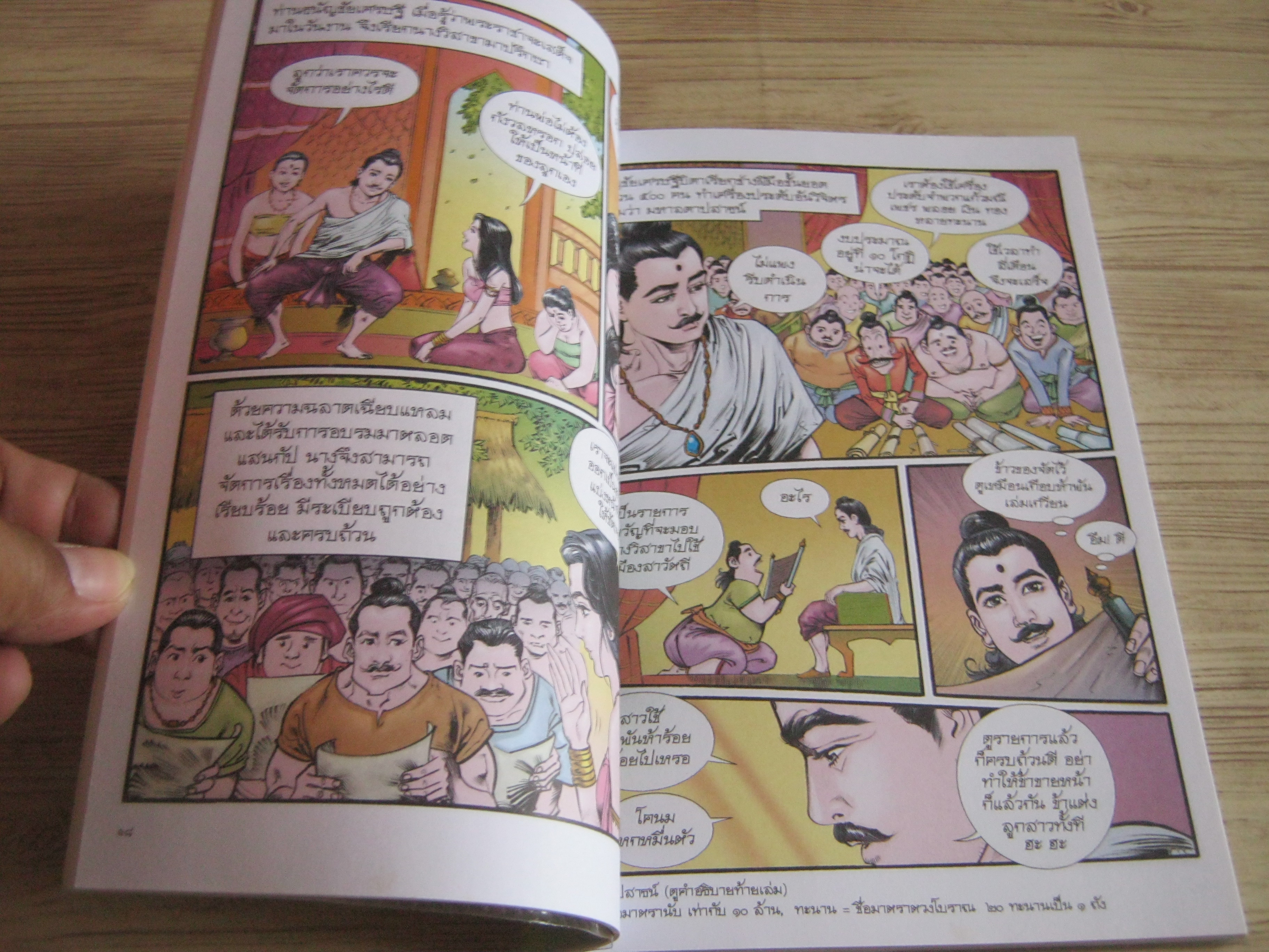 นางวิสาขาและอนาถบิณฑิกเศรษฐี ฉบับการ์ตูนสี่สี พิมพ์ครั้งที่ ๒ โอม รัชเวทย์และคณะ ภาพ