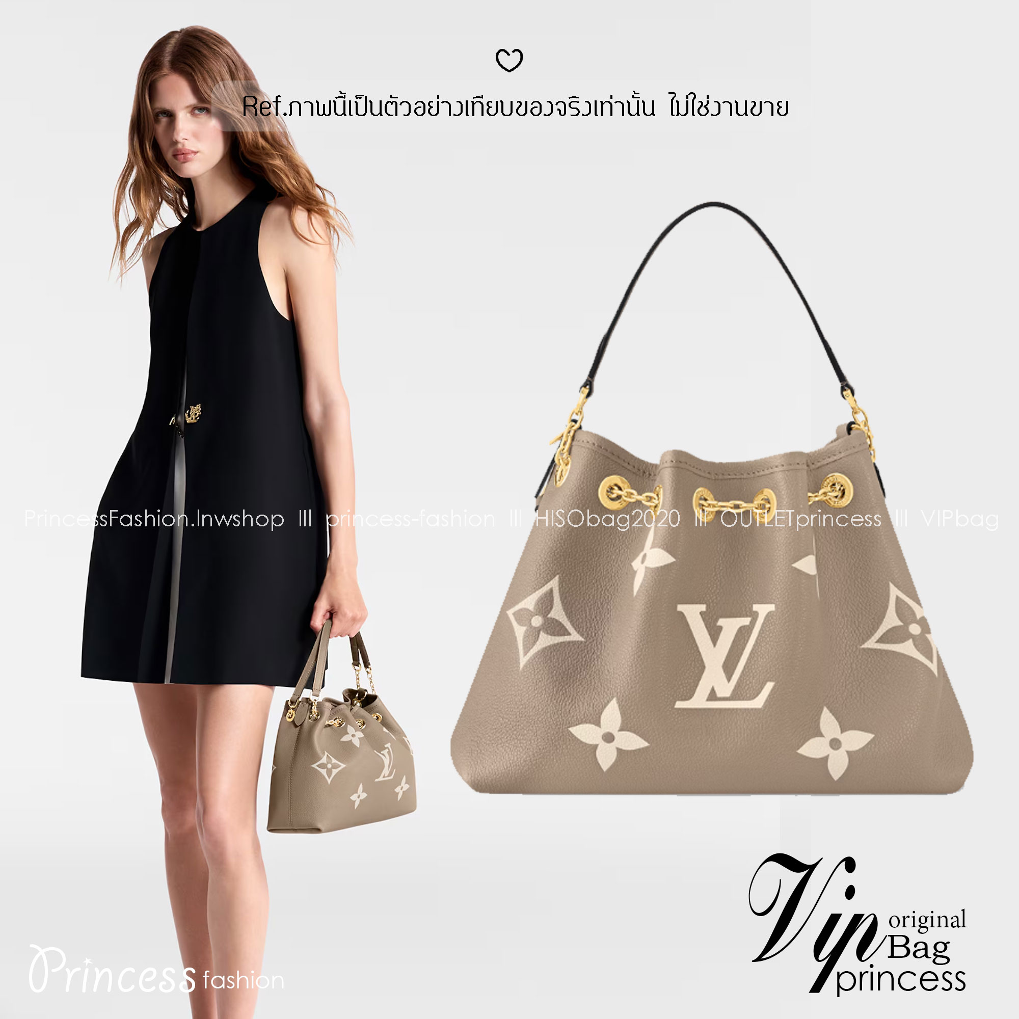LV Bundle Bag / LV Bella Bucket Bag กระเป๋าสะพายทรงบัคเก็ตรุ่นใหม่ หนังแท้ Monogram Empreinte ตกแต่งอะไหล่สีทองหรูหราปั้มแบรนด์ รูปทรงกระเป๋าเพรียวบางใช้งานได้ตั้งแต่เช้าจรดค่ำแมตช์กับเสื้อผ้าได้ทุกชุด หูจับแบบคู่ใช้ถือก็ดู ล้ำสมัย