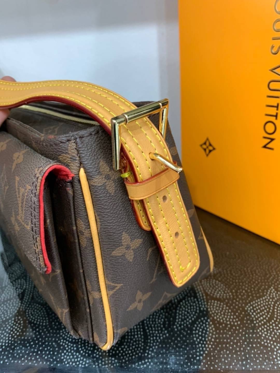 LV VIBA CITE MM Monogram เกรดออริจินอล กระเป๋าสะพายไหล่งานแบรนด์ รุ่นวินเทจ เป๊ะ ปัง ปั้มทุกจุด สวยหรูดูแพง ตามแบบฉบับแบรนด์ ภาพถ่ายจากงานขายจริง ใช้งานต่างประเทศได้