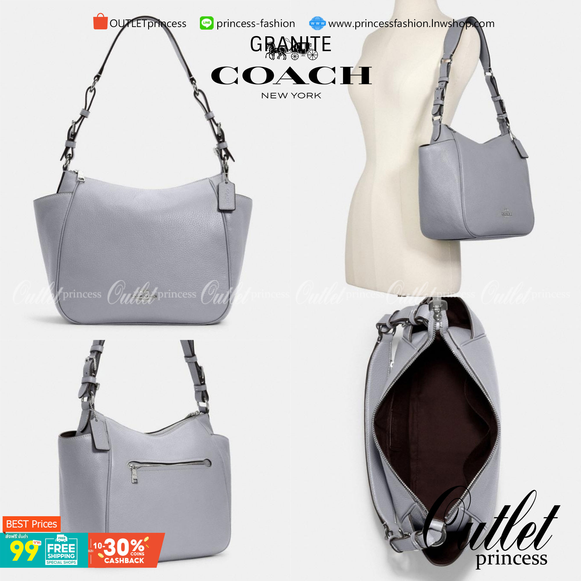 สินค้าออกใหม่ พร้อมคอลเลคชั่นสีใหม่ล่าสุดค่ะ! COACH RORI SHOULDER BAG ((C2855)) พร้อมส่งที่ไทย สวยก่อนใครแน่นอนค่ะ! กระเป๋าสะพายไหล่ หนังแท้ชั้นดีที่สุด หนังนิ่ม ทรงสวย หลงรักแน่นอนค่ะ