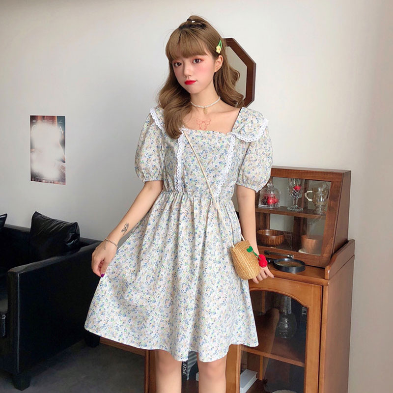พร้อมส่ง 🌼Victoria dress เดรสลายดอกไม้ (IN31634)