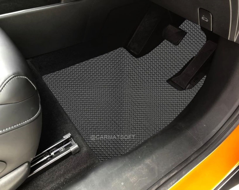 พรมปูพื้นรถยนต์ XPENG G6 2024 พรมกระดุม เอ็กซ์เผิง จีซิกส์ สีดำ เข้ารูป 3ชิ้น