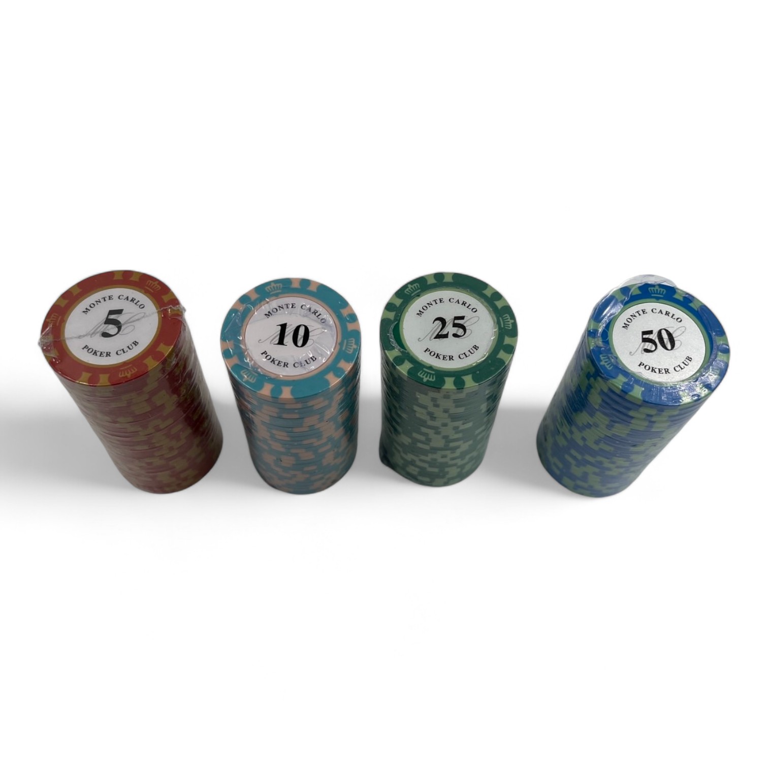 ชุดชิปโป๊กเกอร์เกรดพรีเมี่ยม น้ำหนัก14g.MONTE CARLO (แบรนด์ Poker Club)